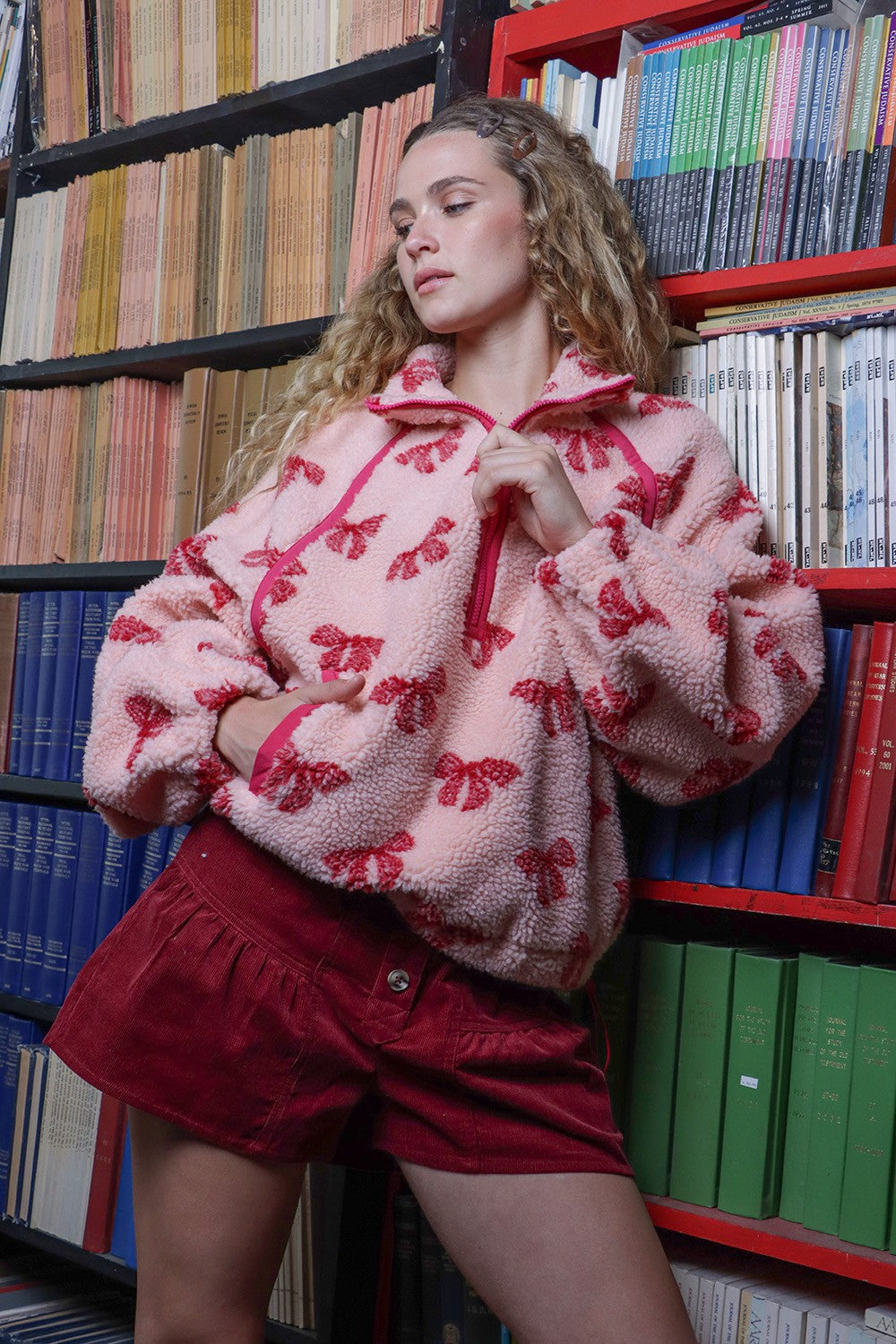 Wrapped in Warmth Fleece Henley Pullover