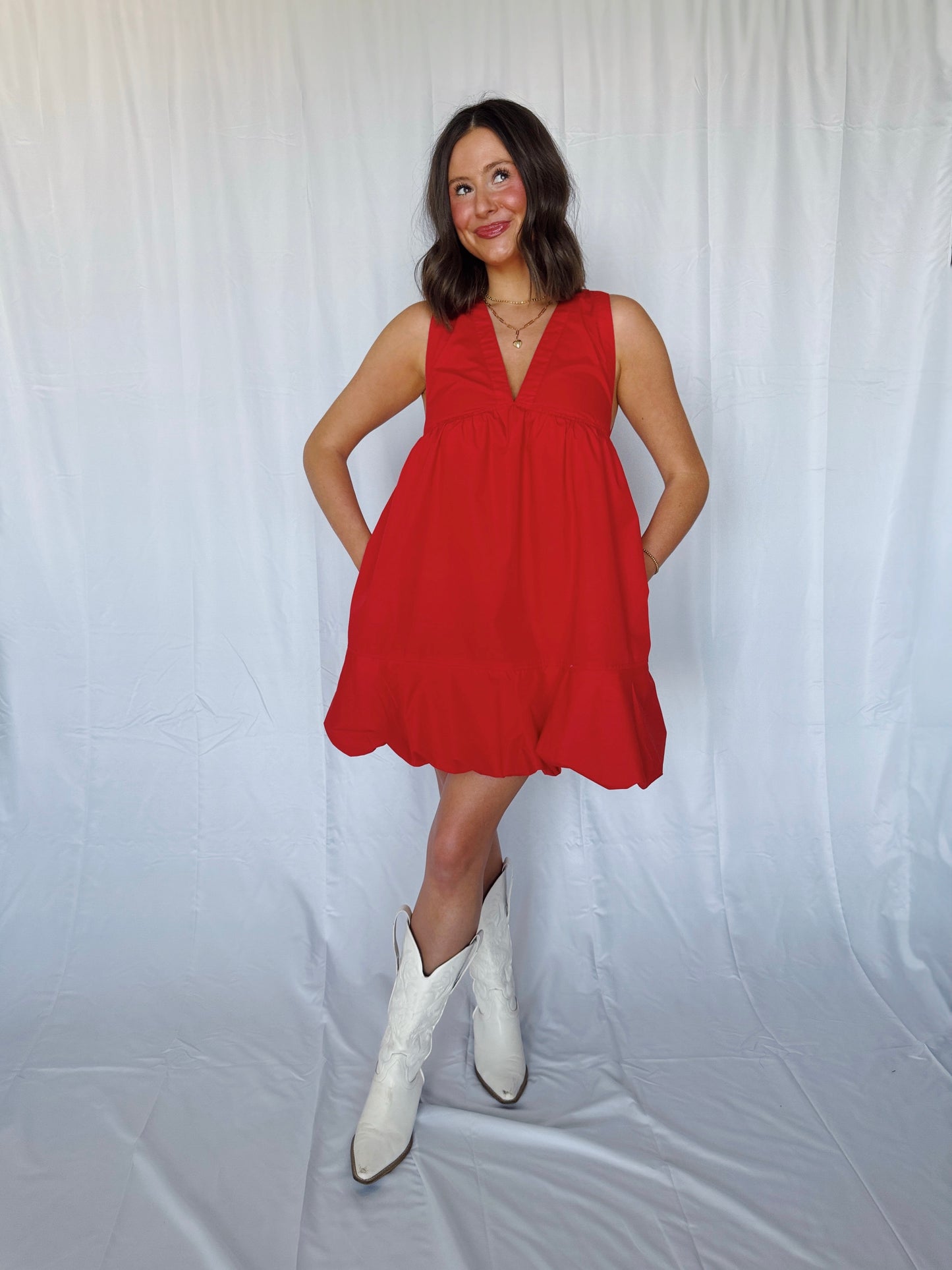 Steal a Kiss Bow Back Bubble Dress