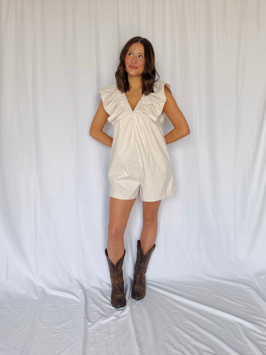 Play Date Leather Romper