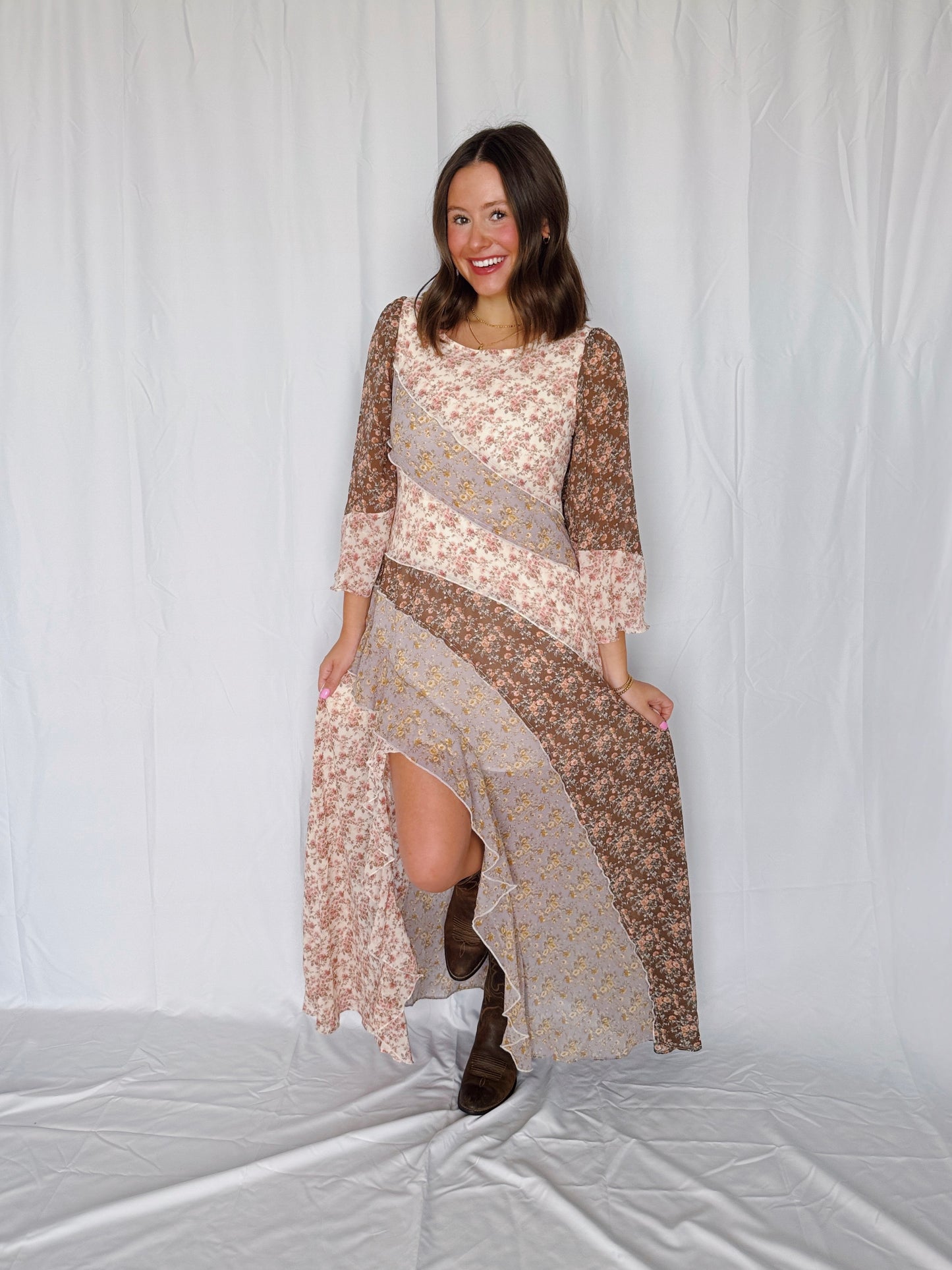 Golden Hour Floral Maxi Dress