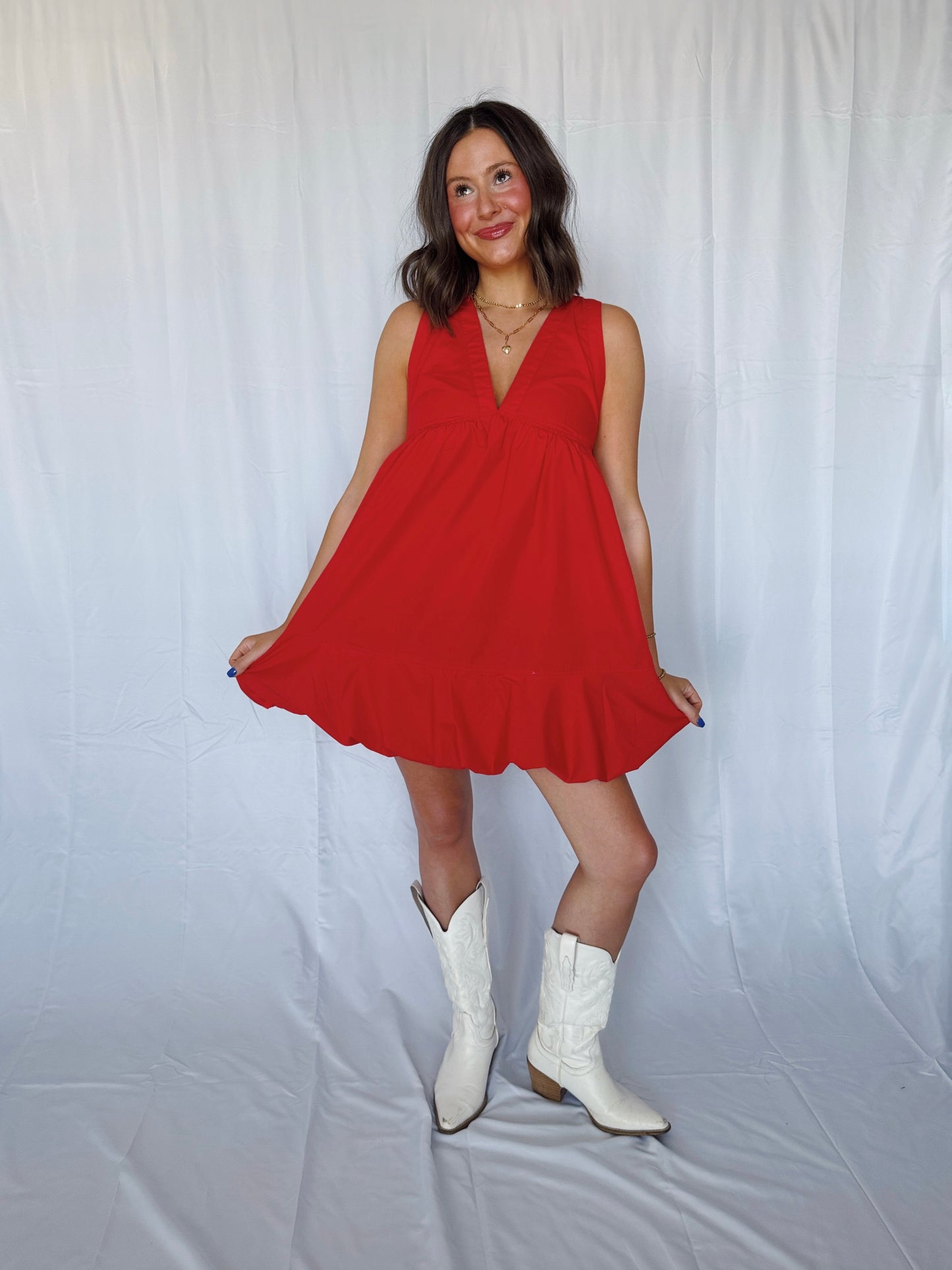 Steal a Kiss Bow Back Bubble Dress