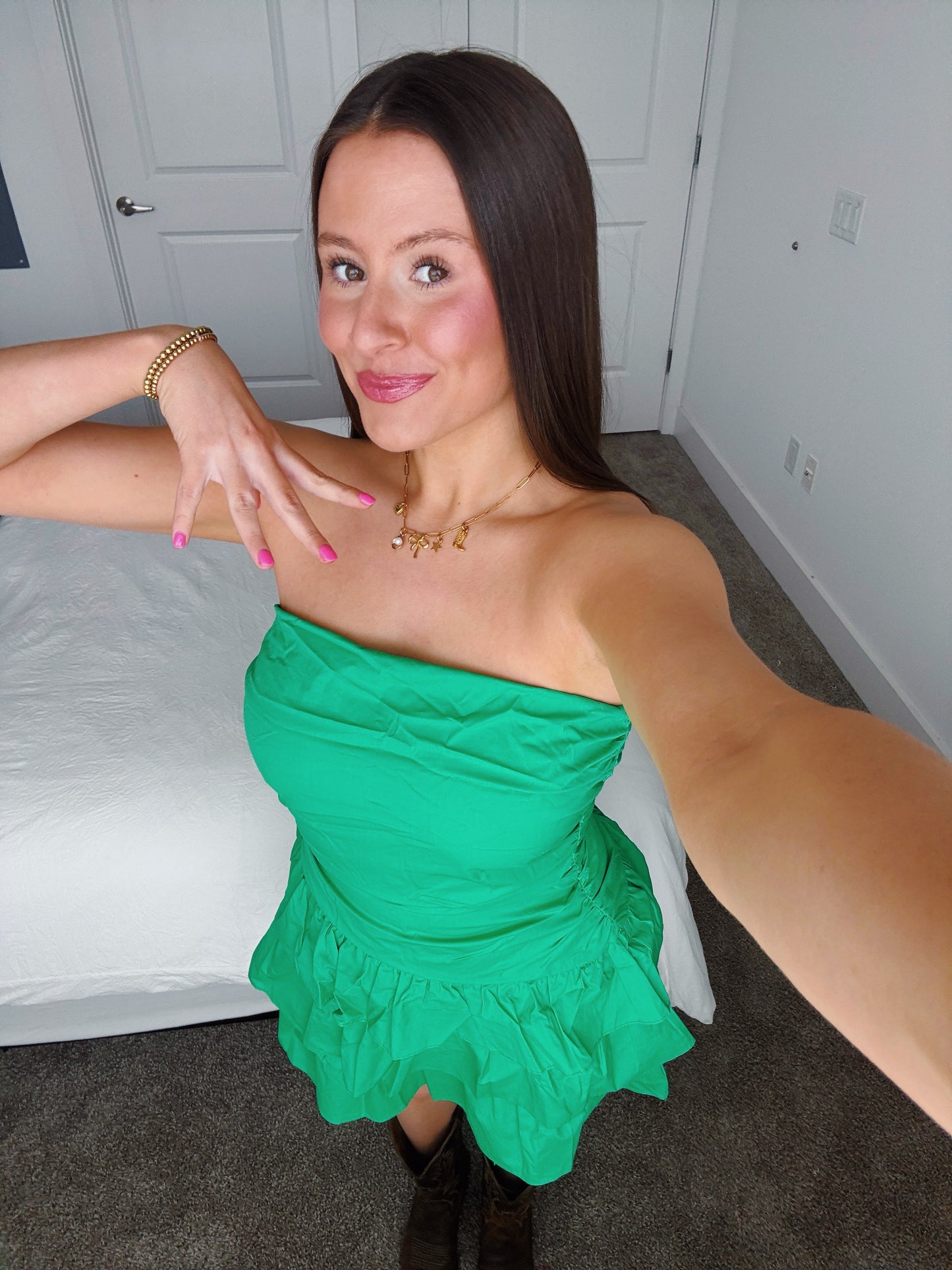 Make Your Mark Ruffle Dress