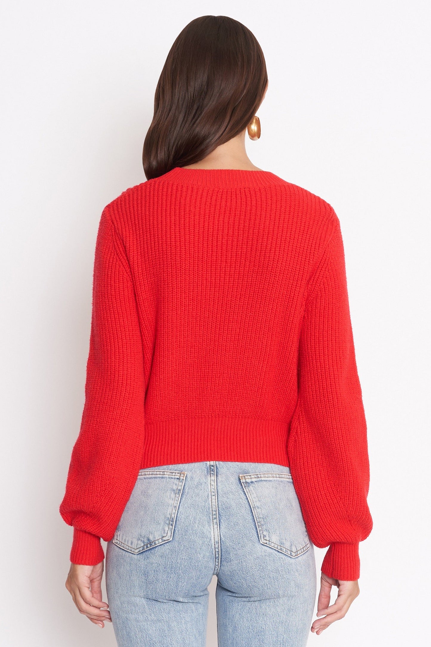 Stupid Cupid Colorblock Cutout Sweater