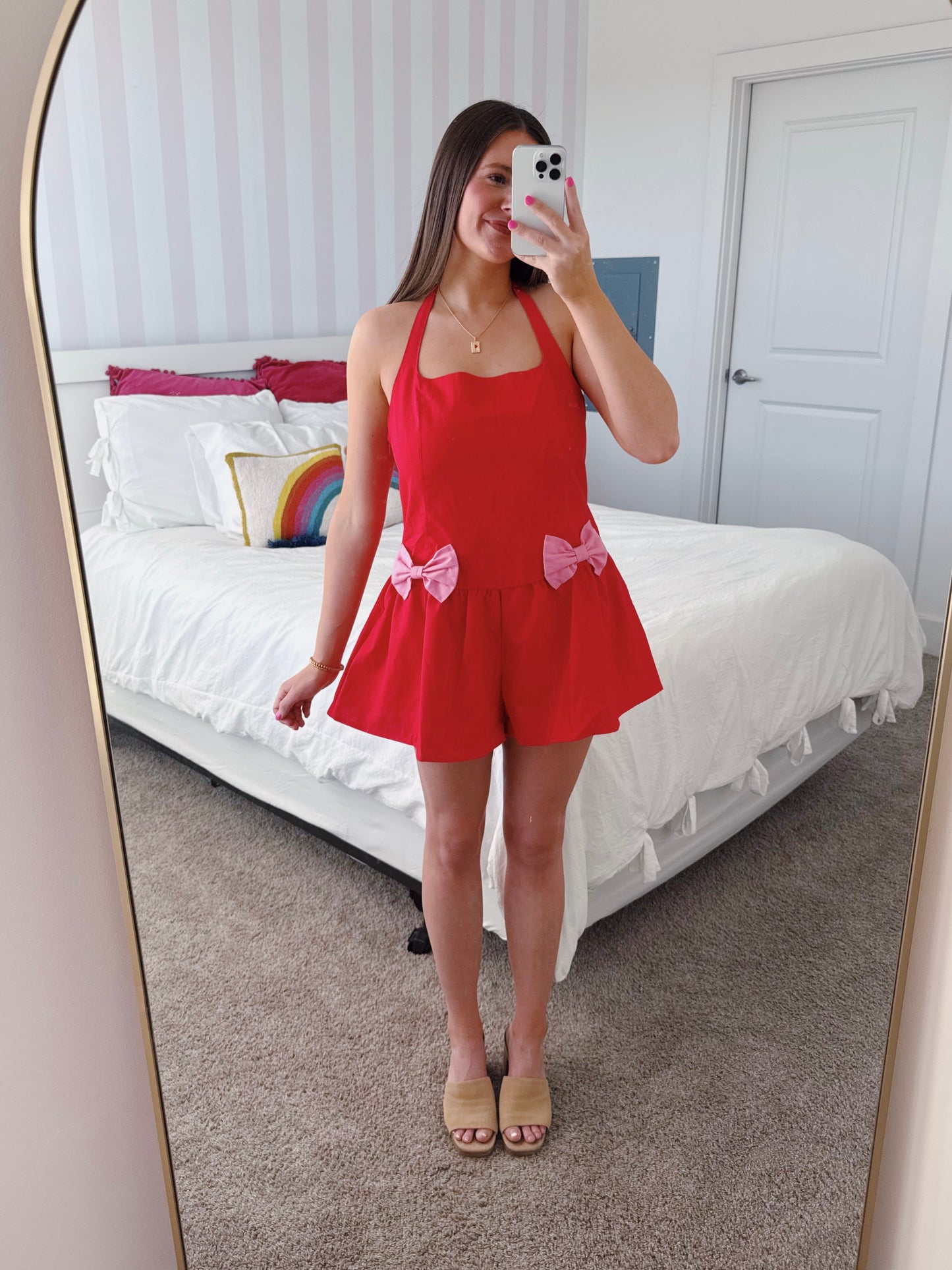 Watermelon Sugar Bow Romper
