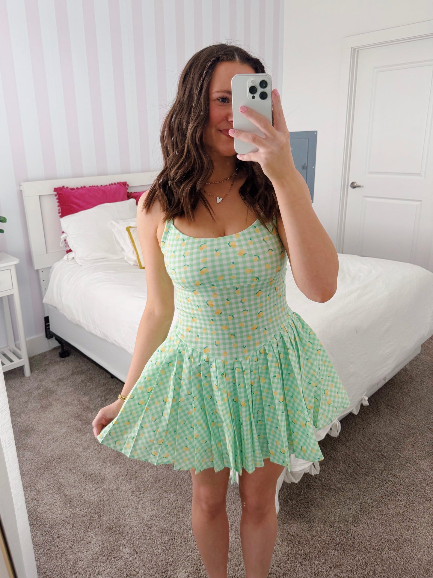 Tutti Frutti Lemon Athletic Romper Dress