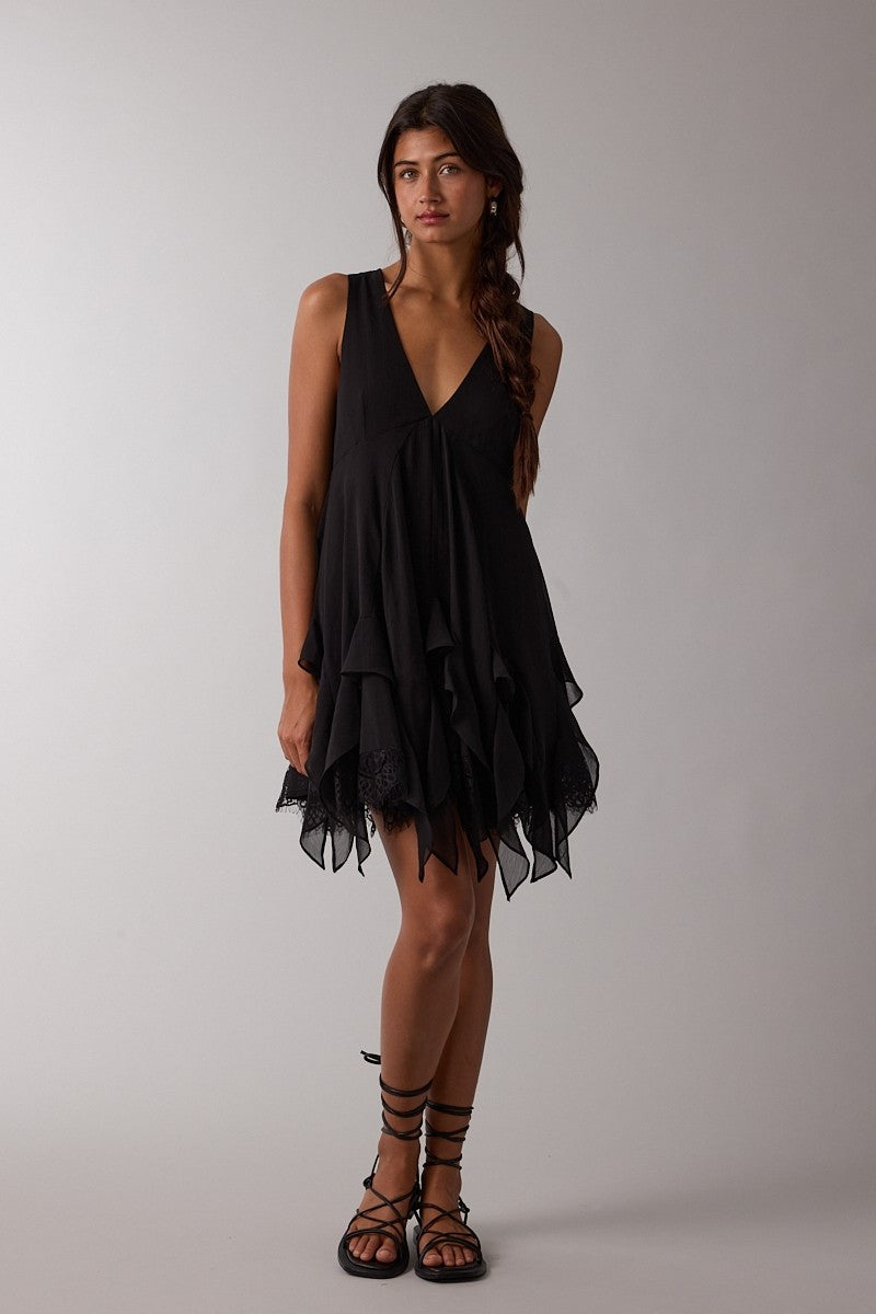 Rustic Romance Ruffle Romper Dress