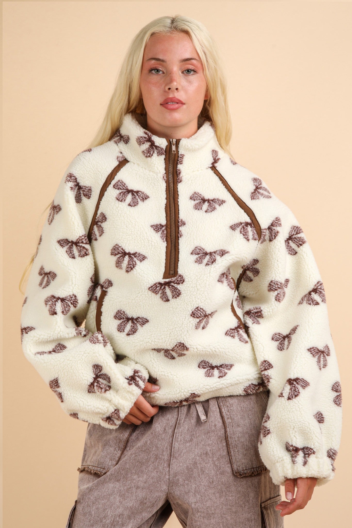 Wrapped in Warmth Fleece Henley Pullover