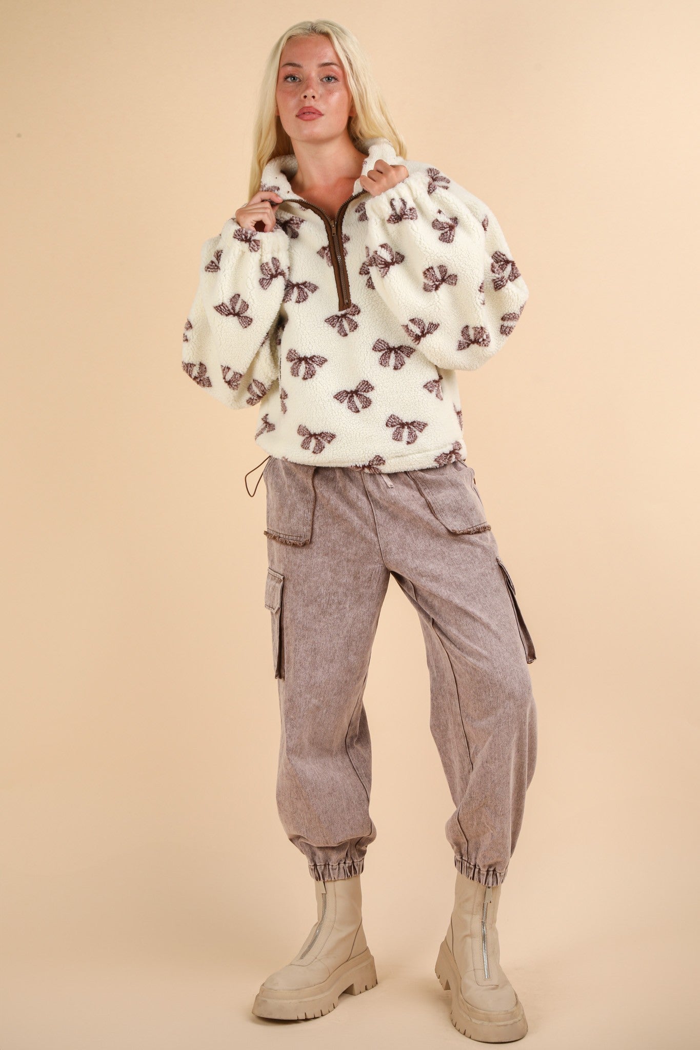 Wrapped in Warmth Fleece Henley Pullover