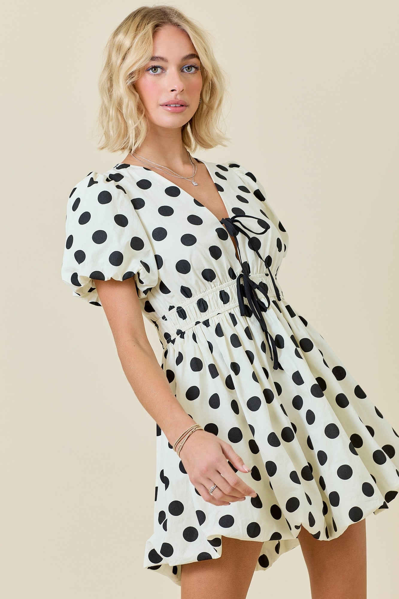 Center Stage Spotted Bubble Dress
