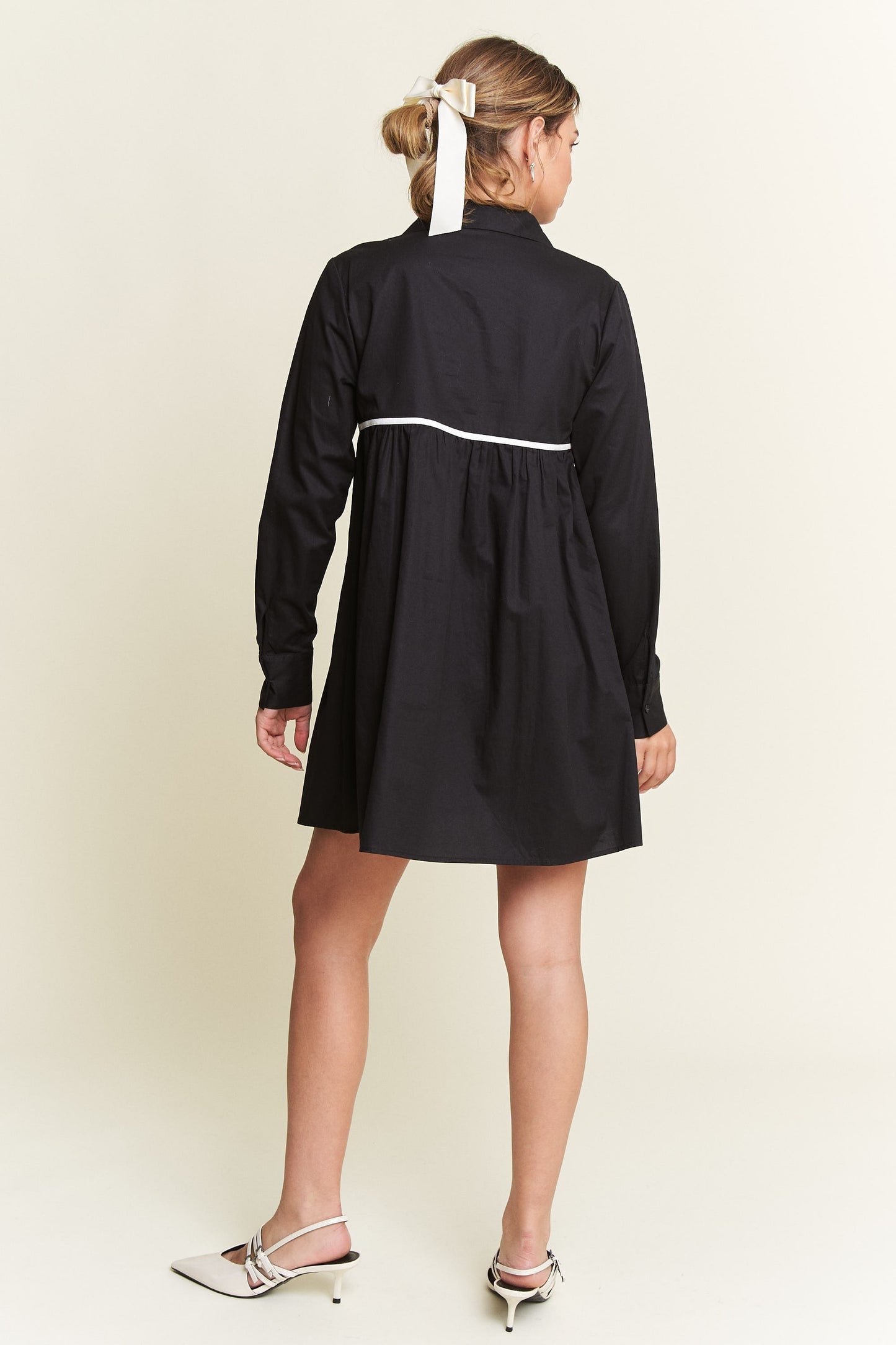 Darling Days Bow Button Down Dress