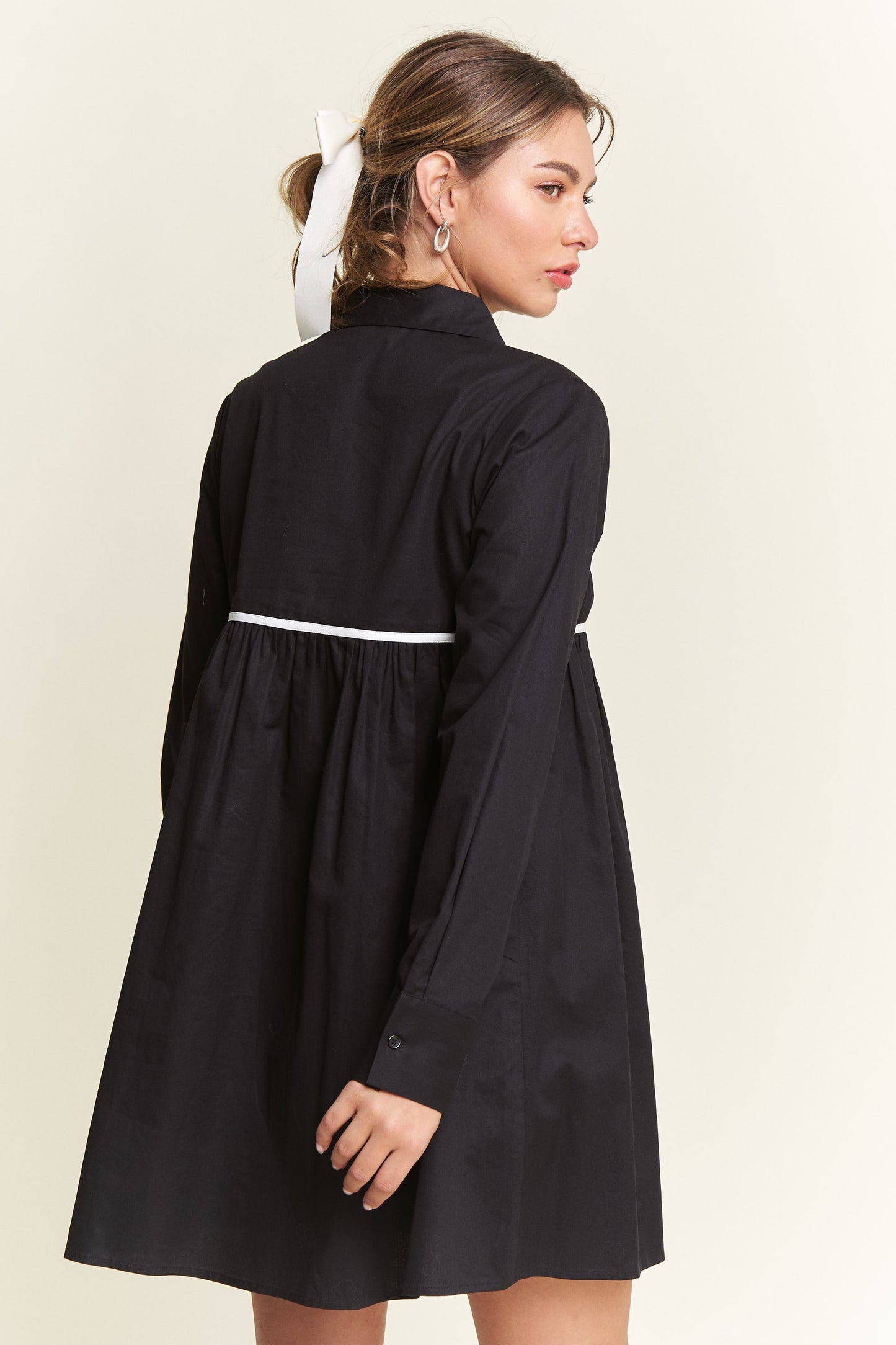 Darling Days Bow Button Down Dress