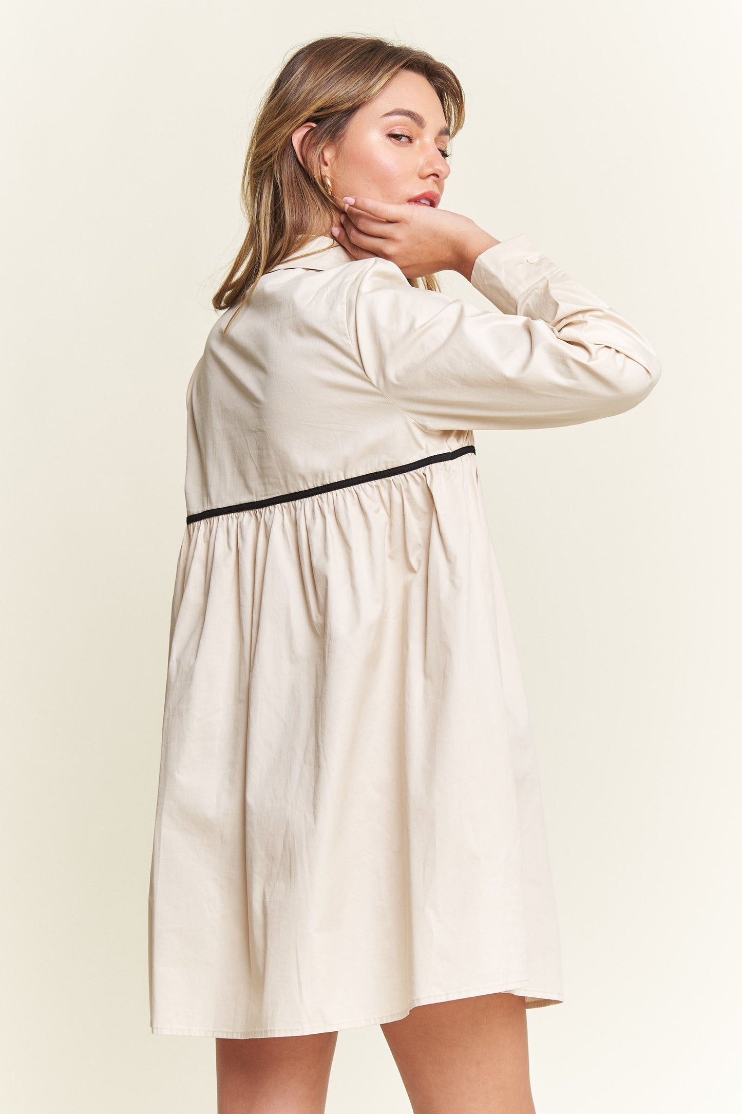 Darling Days Bow Button Down Dress