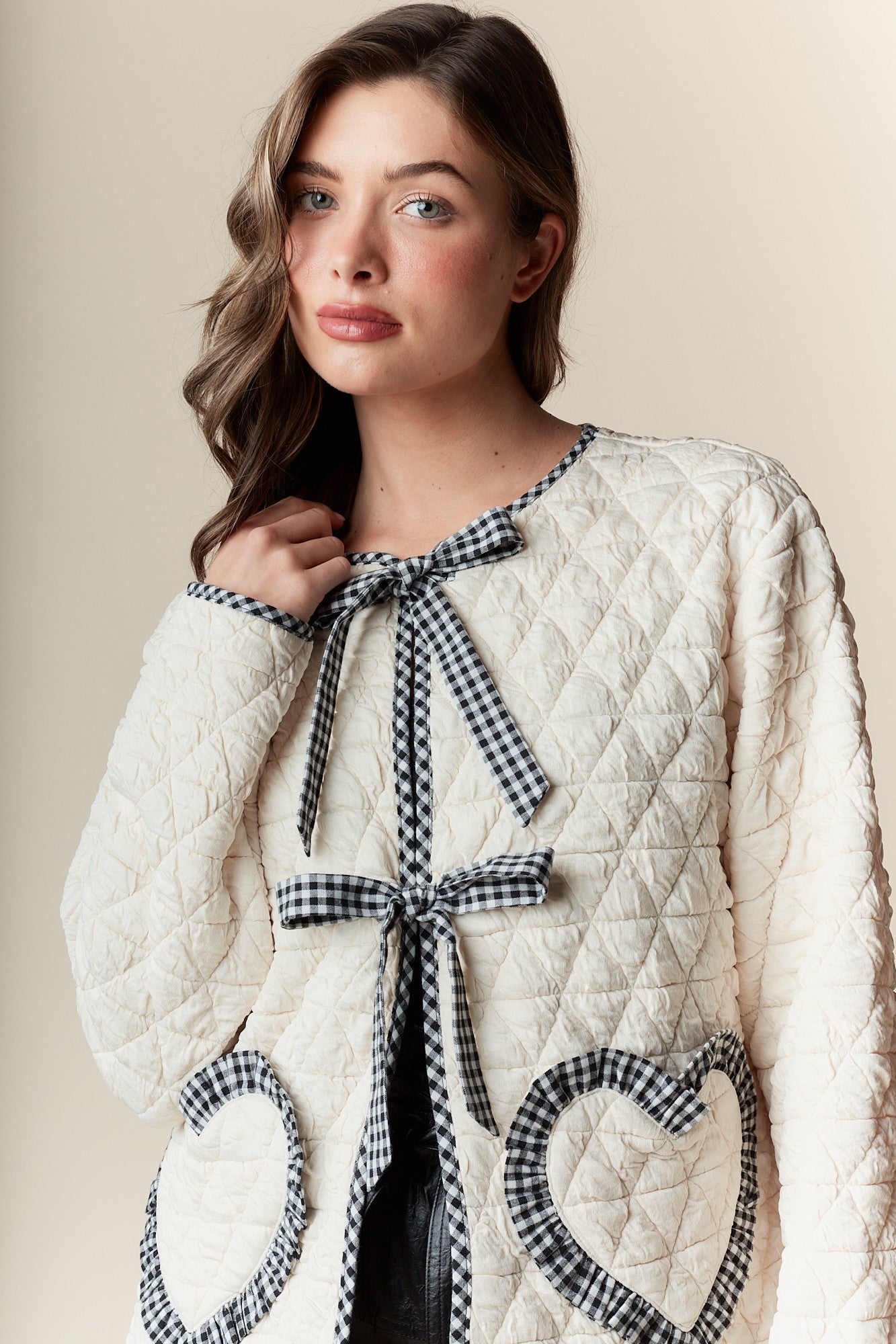 Love of My Life Quilted Heart Jacket