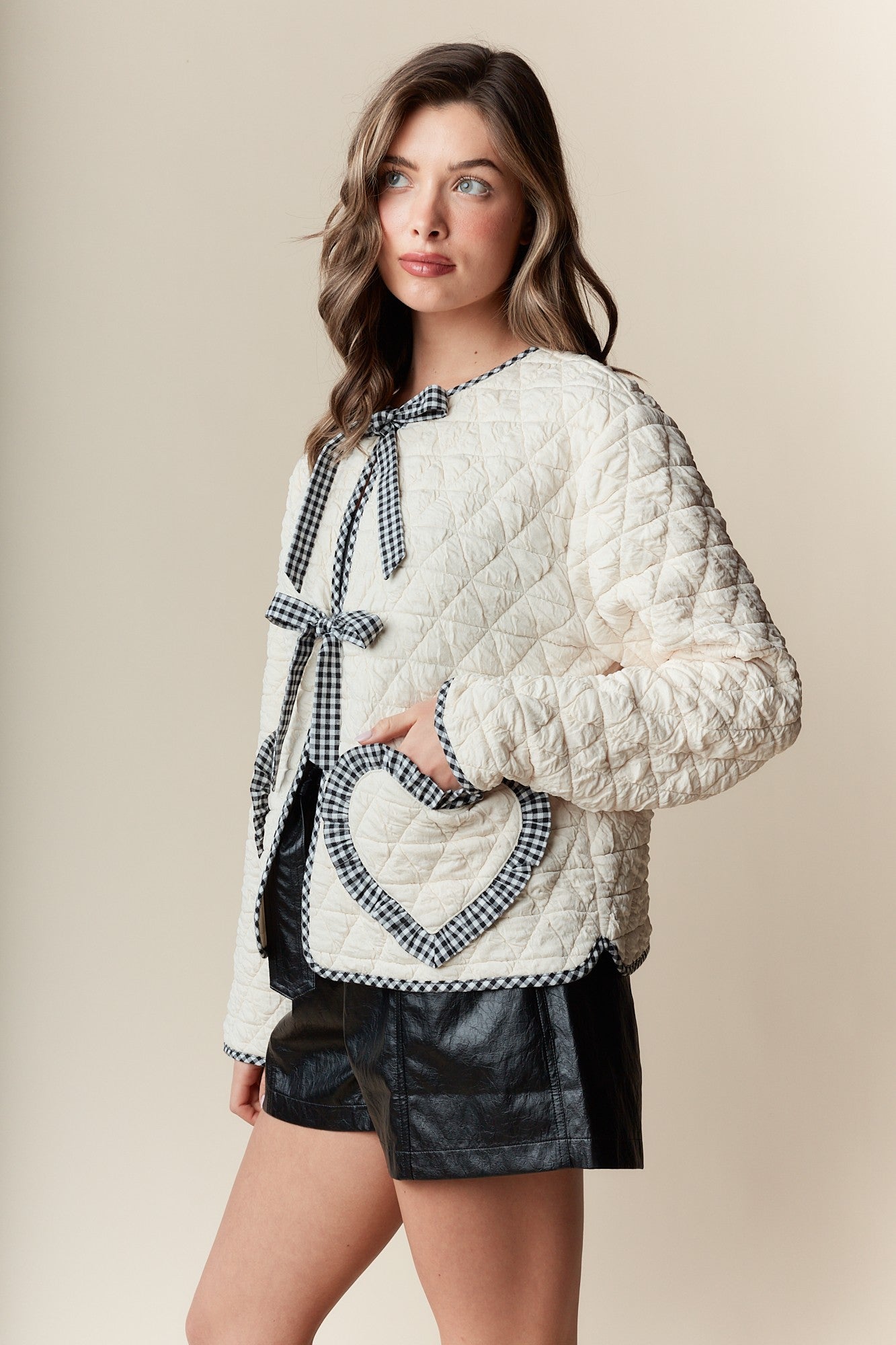 Love of My Life Quilted Heart Jacket