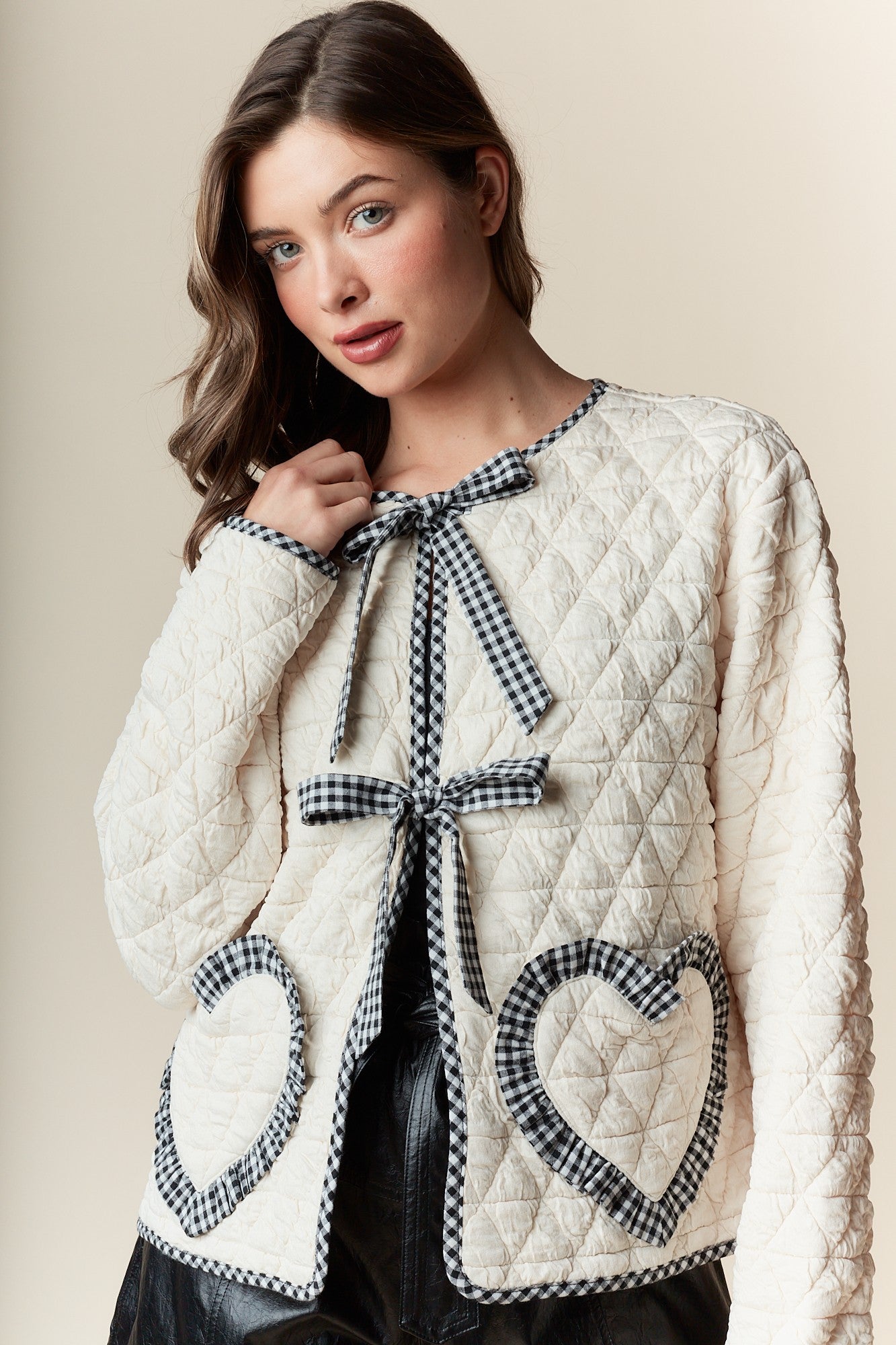 Love of My Life Quilted Heart Jacket
