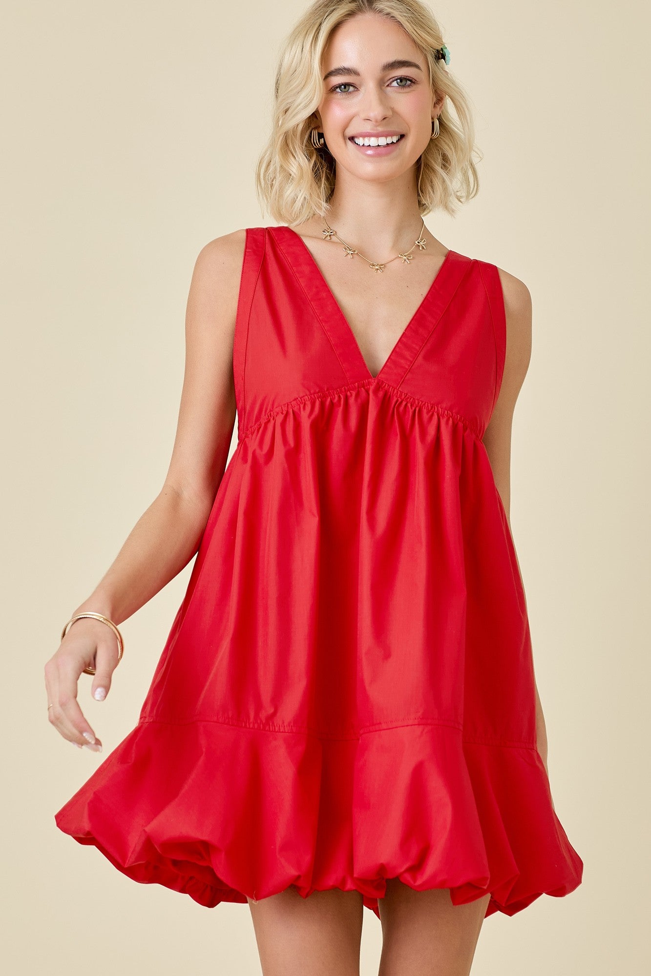 Steal a Kiss Bow Back Bubble Dress
