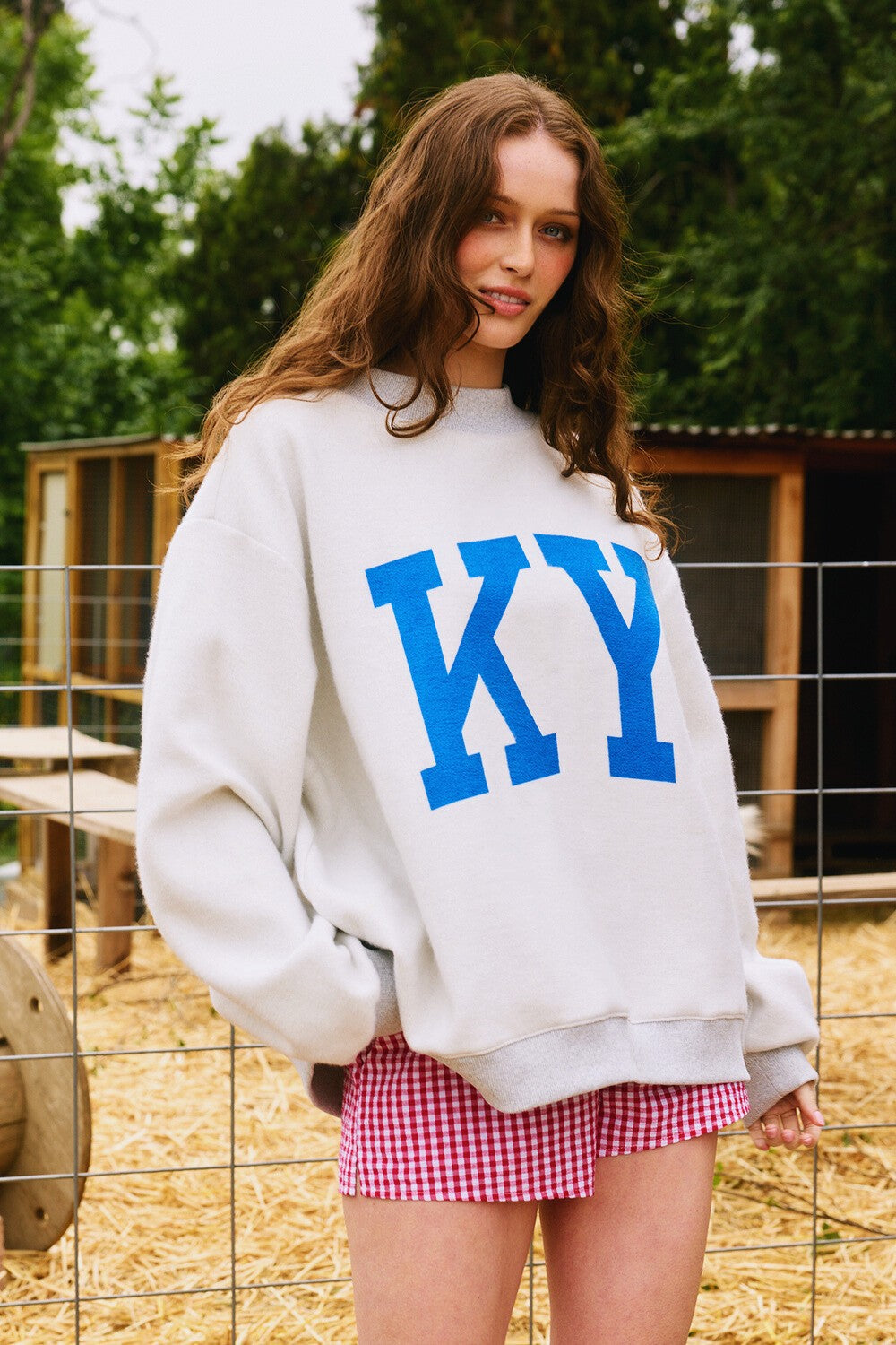 PREORDER: Kentucky Reversible Mock Neck Sweatshirt