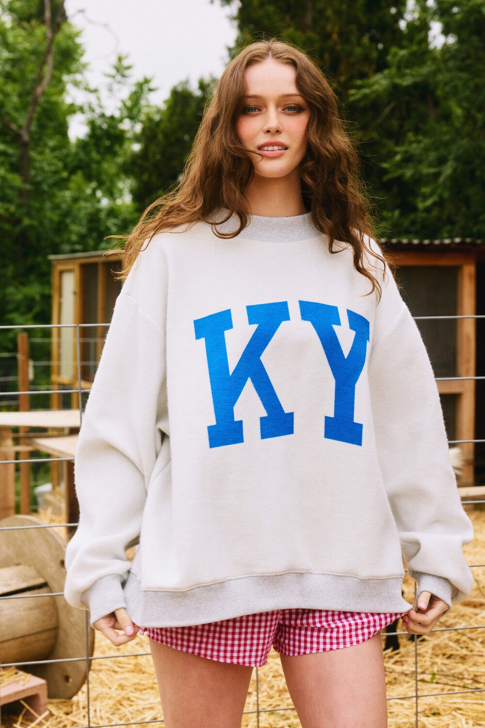 PREORDER: Kentucky Reversible Mock Neck Sweatshirt