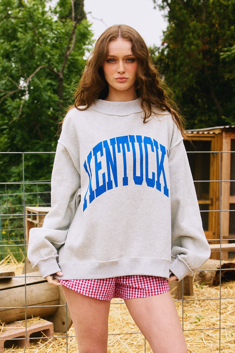 PREORDER: Kentucky Reversible Mock Neck Sweatshirt