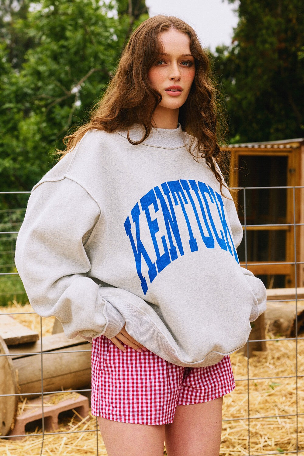 PREORDER: Kentucky Reversible Mock Neck Sweatshirt