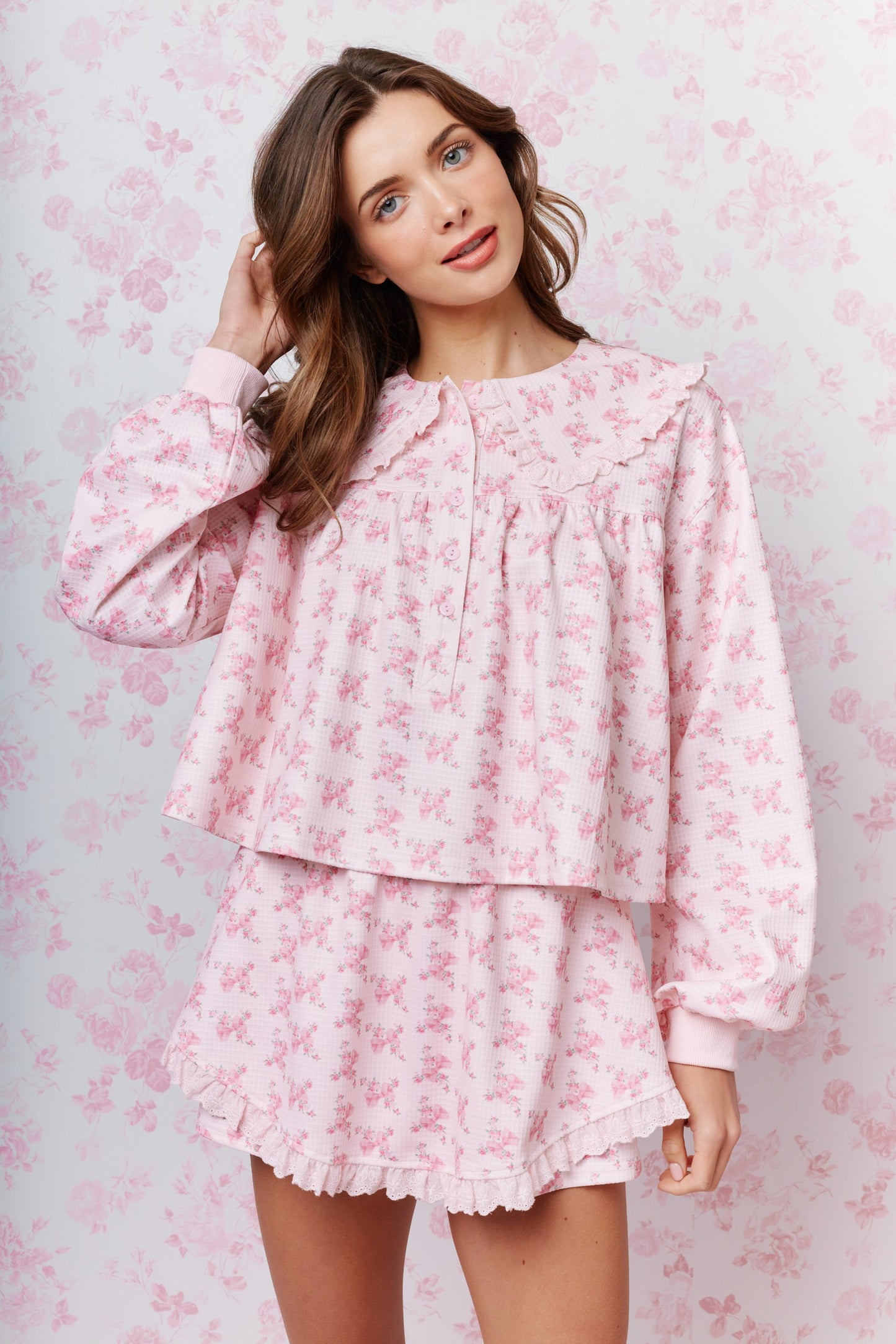 Secret Garden Floral Top & Skort Set