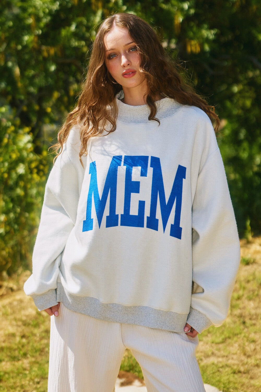 PREORDER: Memphis Reversible Mock Neck Sweatshirt