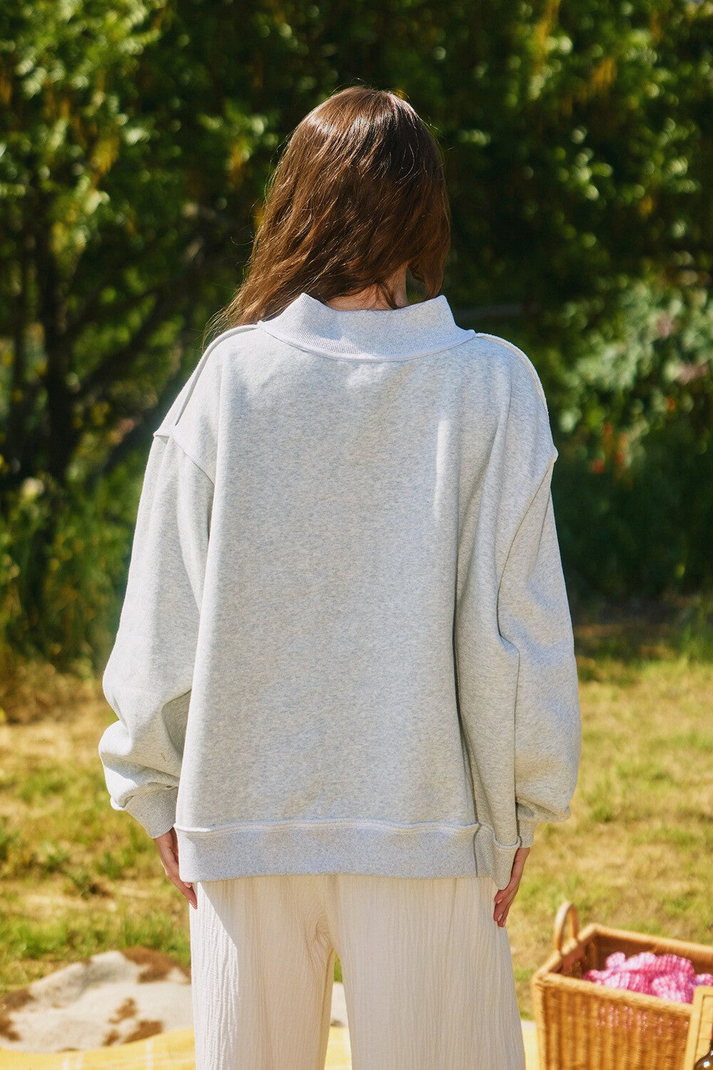 PREORDER: Memphis Reversible Mock Neck Sweatshirt