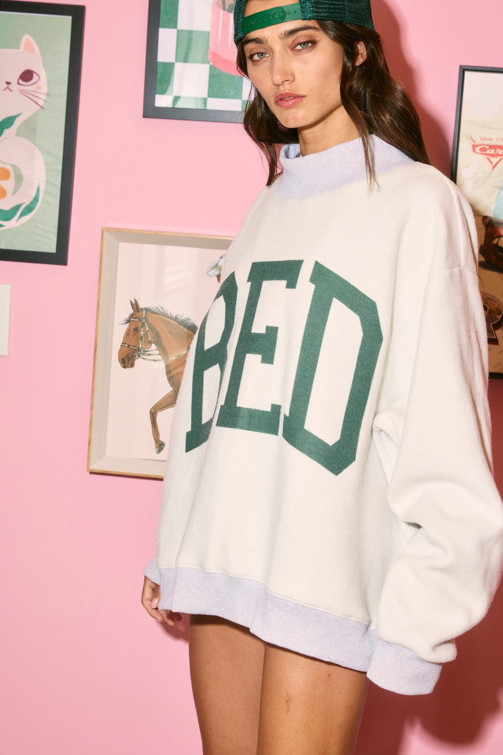 PREORDER: Gym/Bed Reversible Mock Neck Sweatshirt (EARLY MAY)