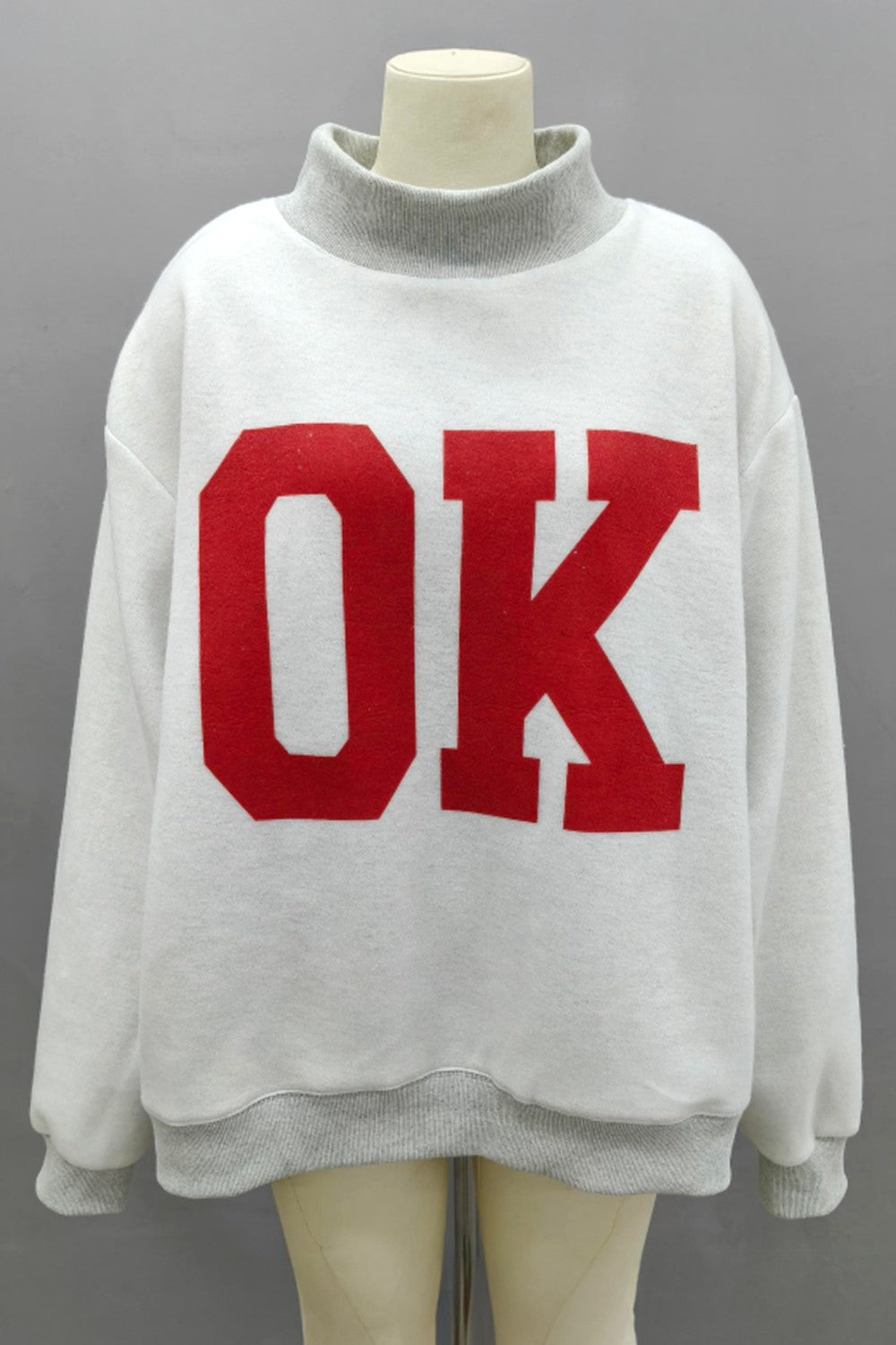 PREORDER: Oklahoma Reversible Mock Neck Sweatshirt