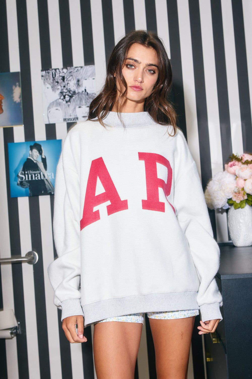 PREORDER: Arkansas Reversible Mock Neck Sweatshirt