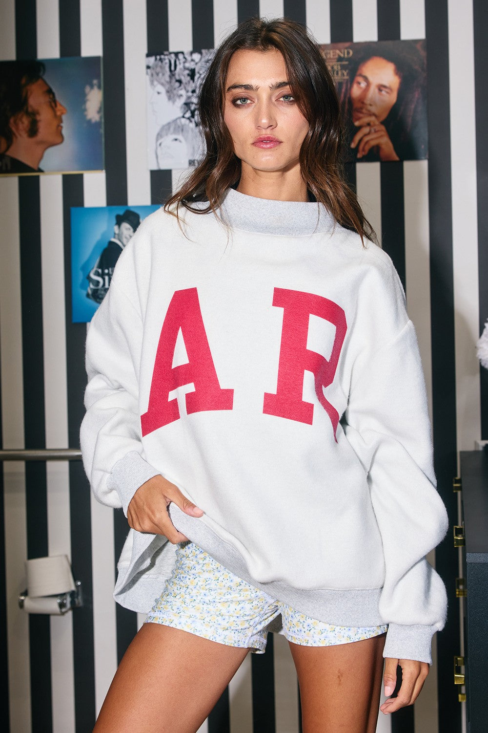 PREORDER: Arkansas Reversible Mock Neck Sweatshirt