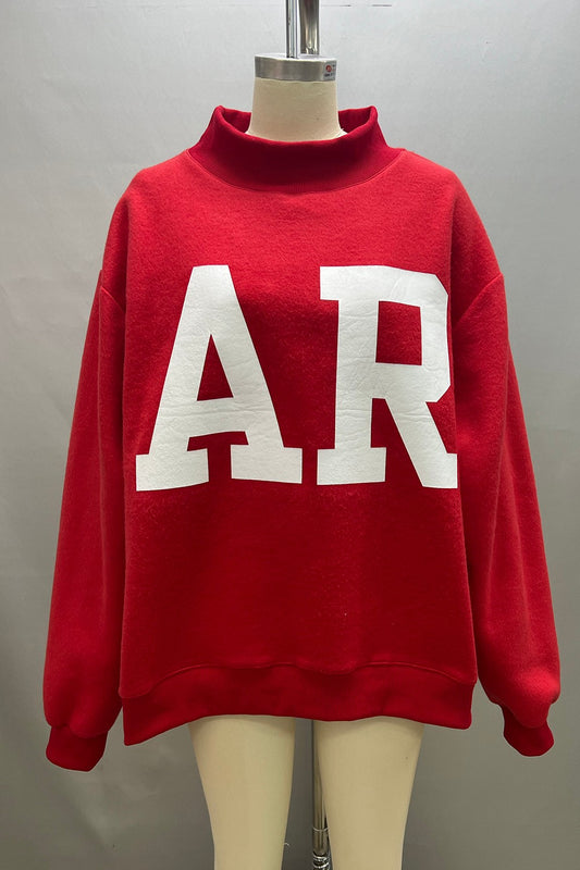 PREORDER: Arkansas Reversible Mock Neck Sweatshirt (EARLY JULY)