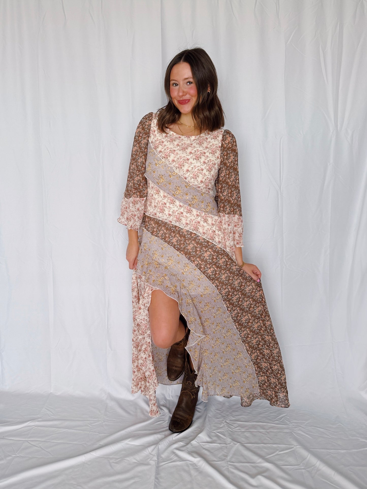 Golden Hour Floral Maxi Dress