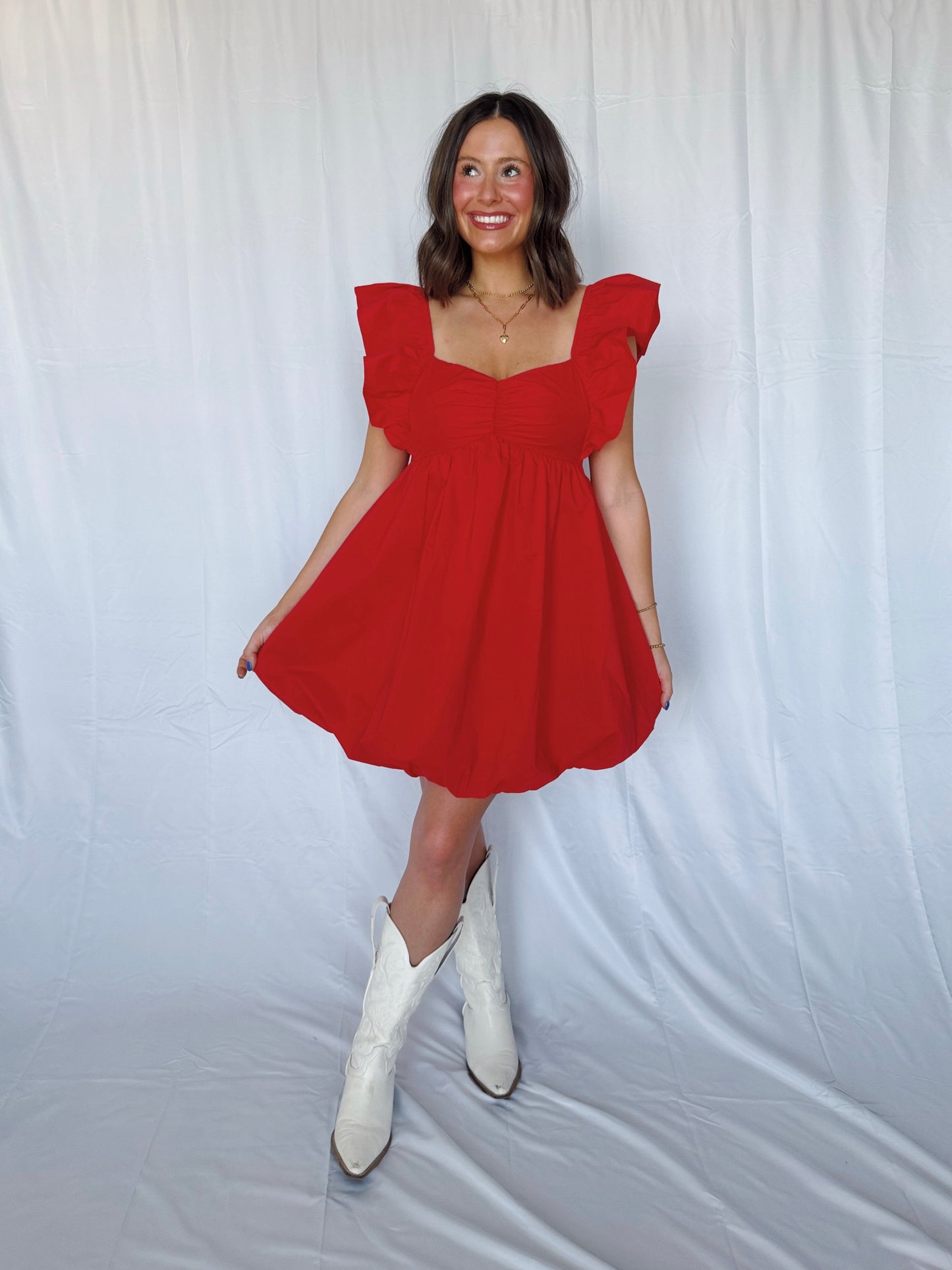 Candy Apple Bubble Dress