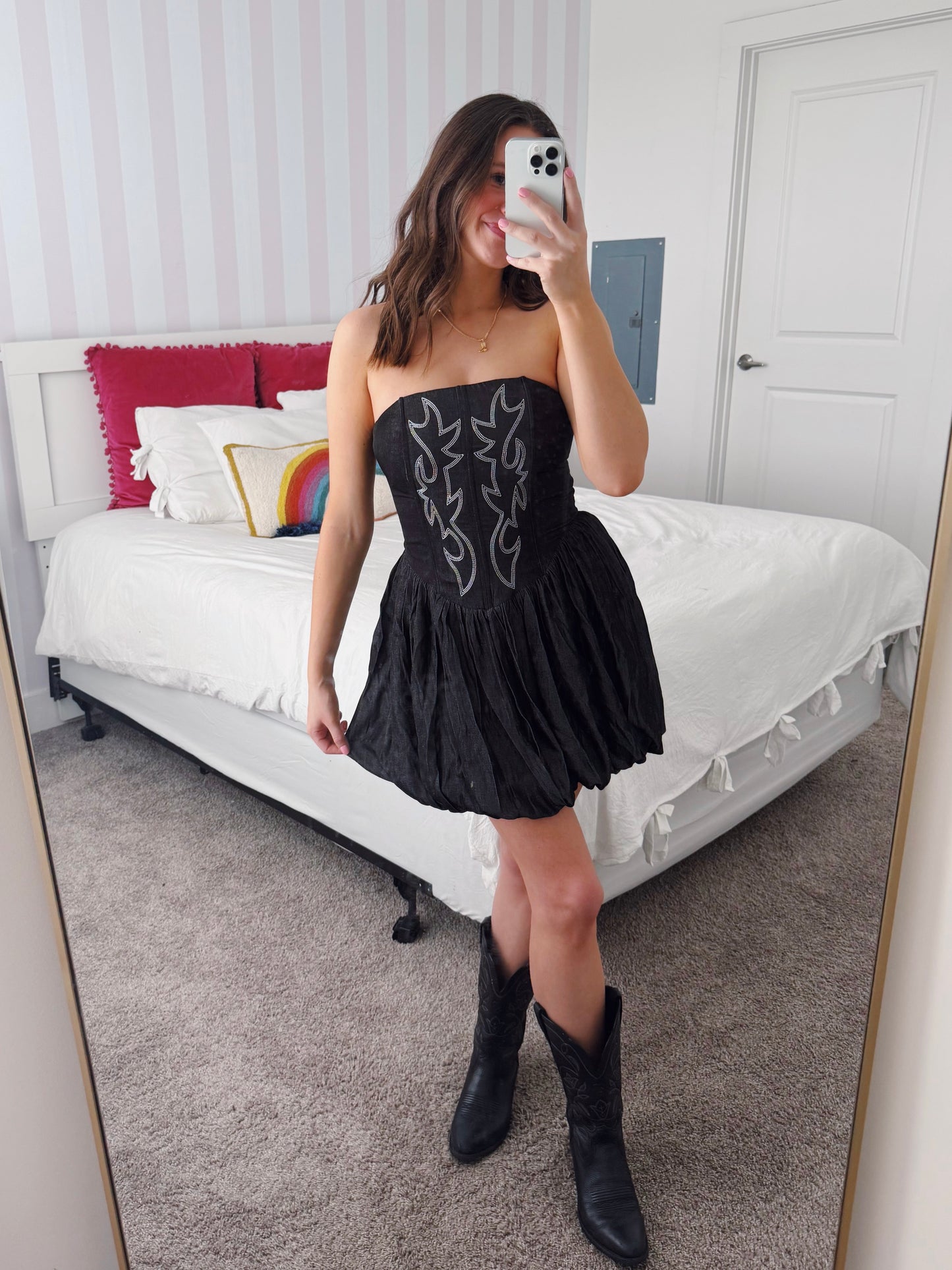 Hang Tight Honey Bubble Dress