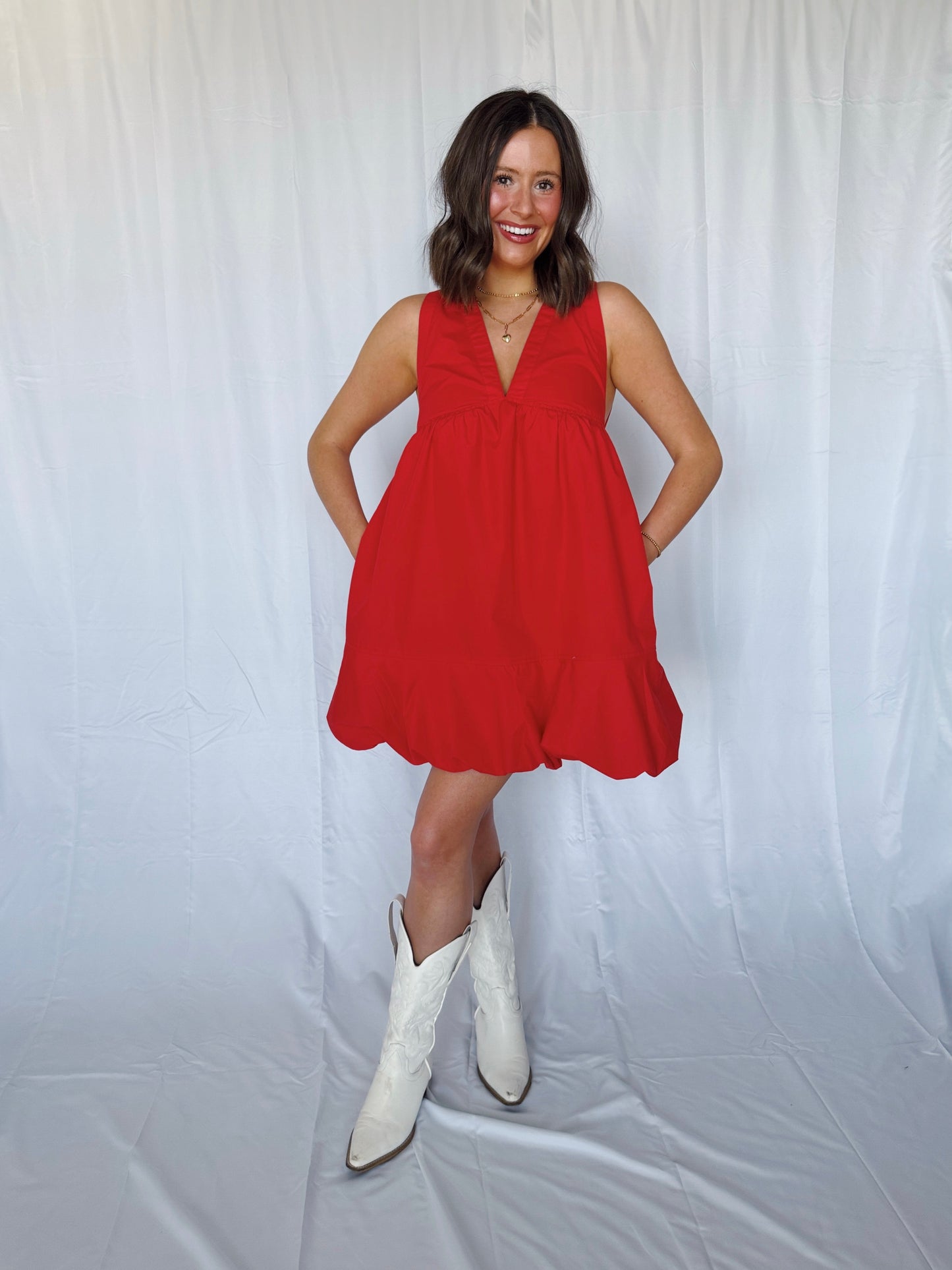 Steal a Kiss Bow Back Bubble Dress