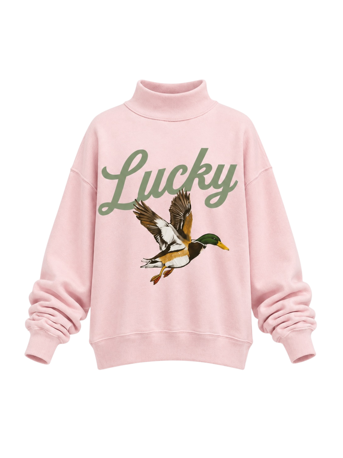 PREORDER: Lucky Duck/Mallard Reversible Mock Neck Sweatshirt (EARLY JANUARY)