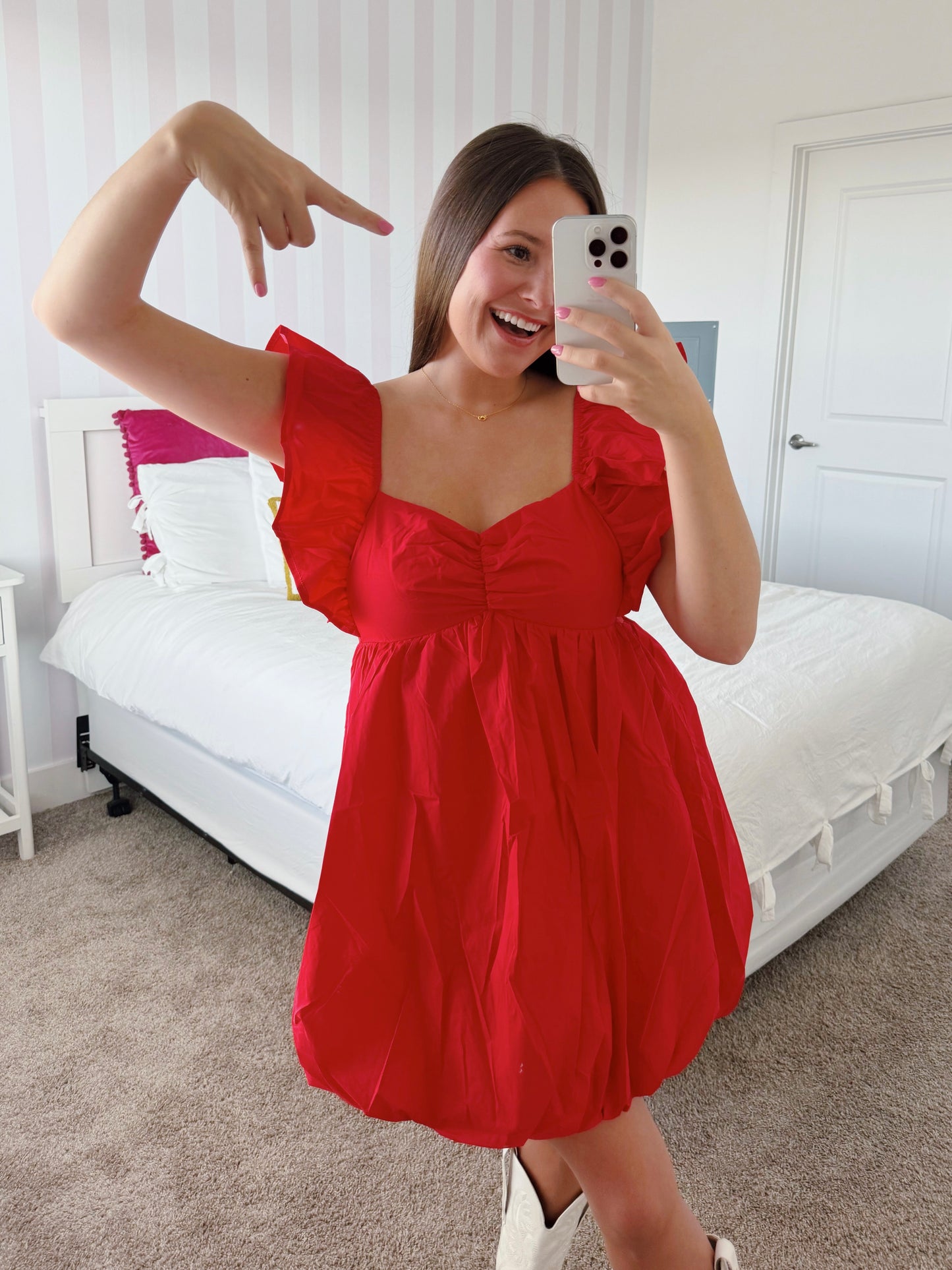 Candy Apple Bubble Dress