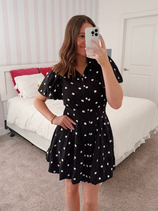 Like a Cloud Zip Up Bubble Dress