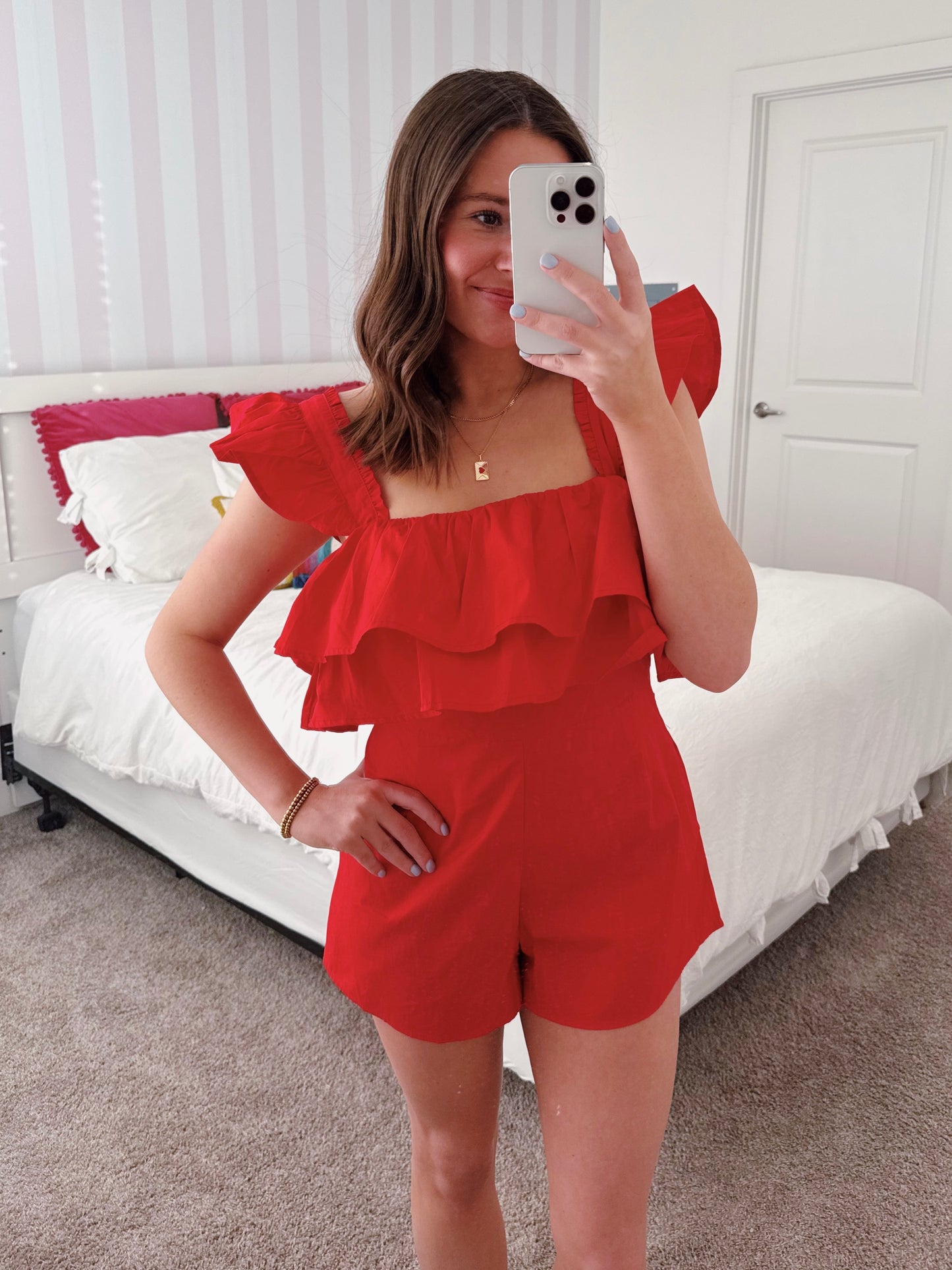 Perfect Picnic Ruffle Romper