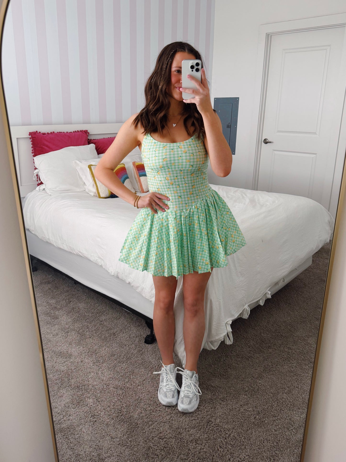 Tutti Frutti Lemon Athletic Romper Dress