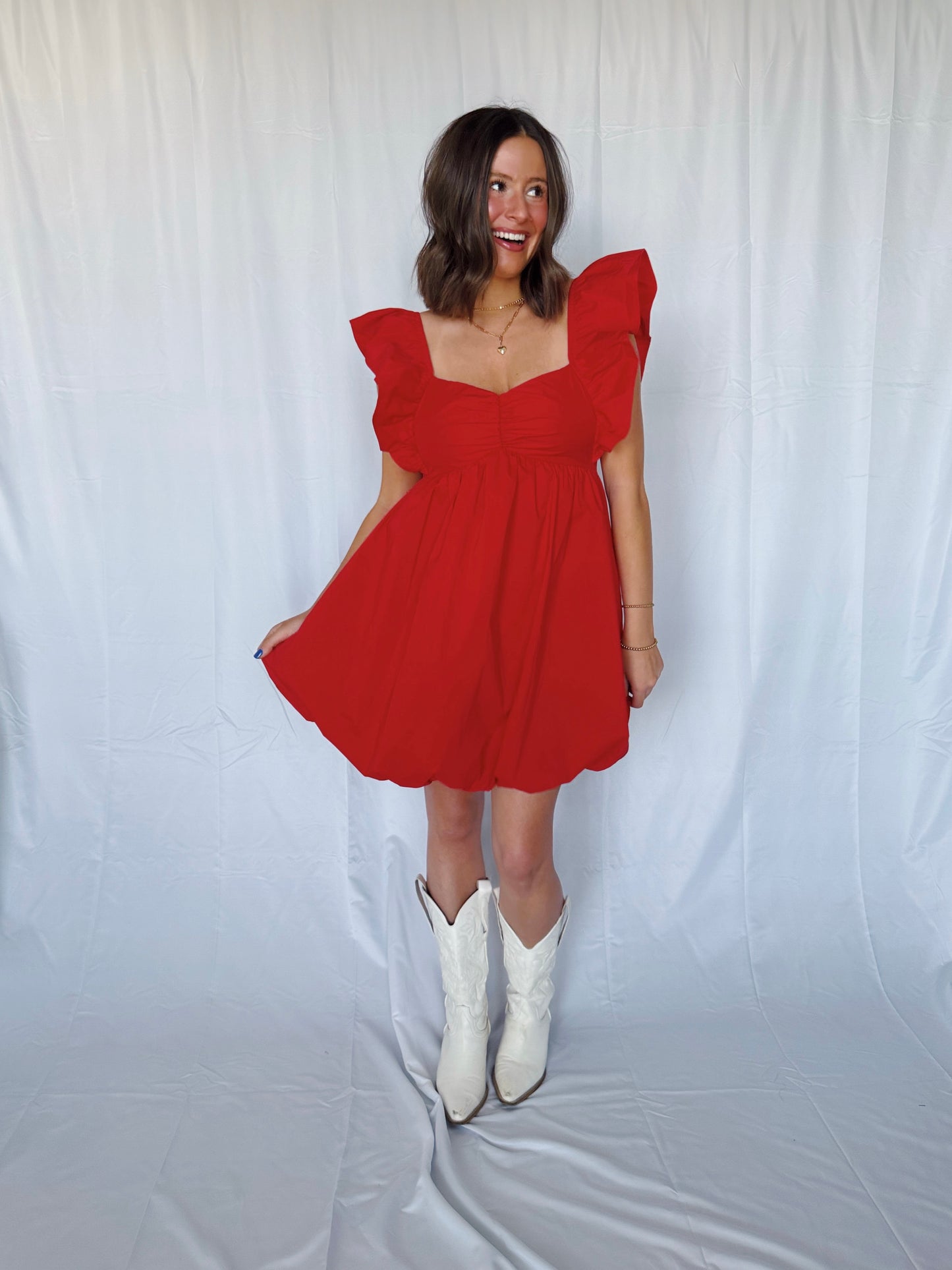 Candy Apple Bubble Dress