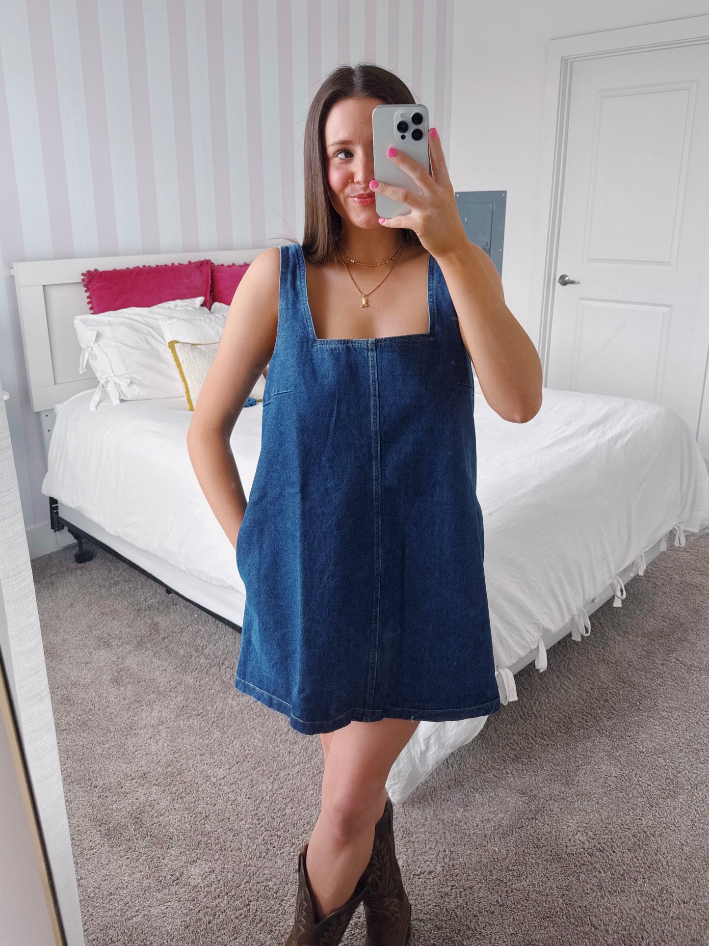 Long Live Cowgirls Denim Dress