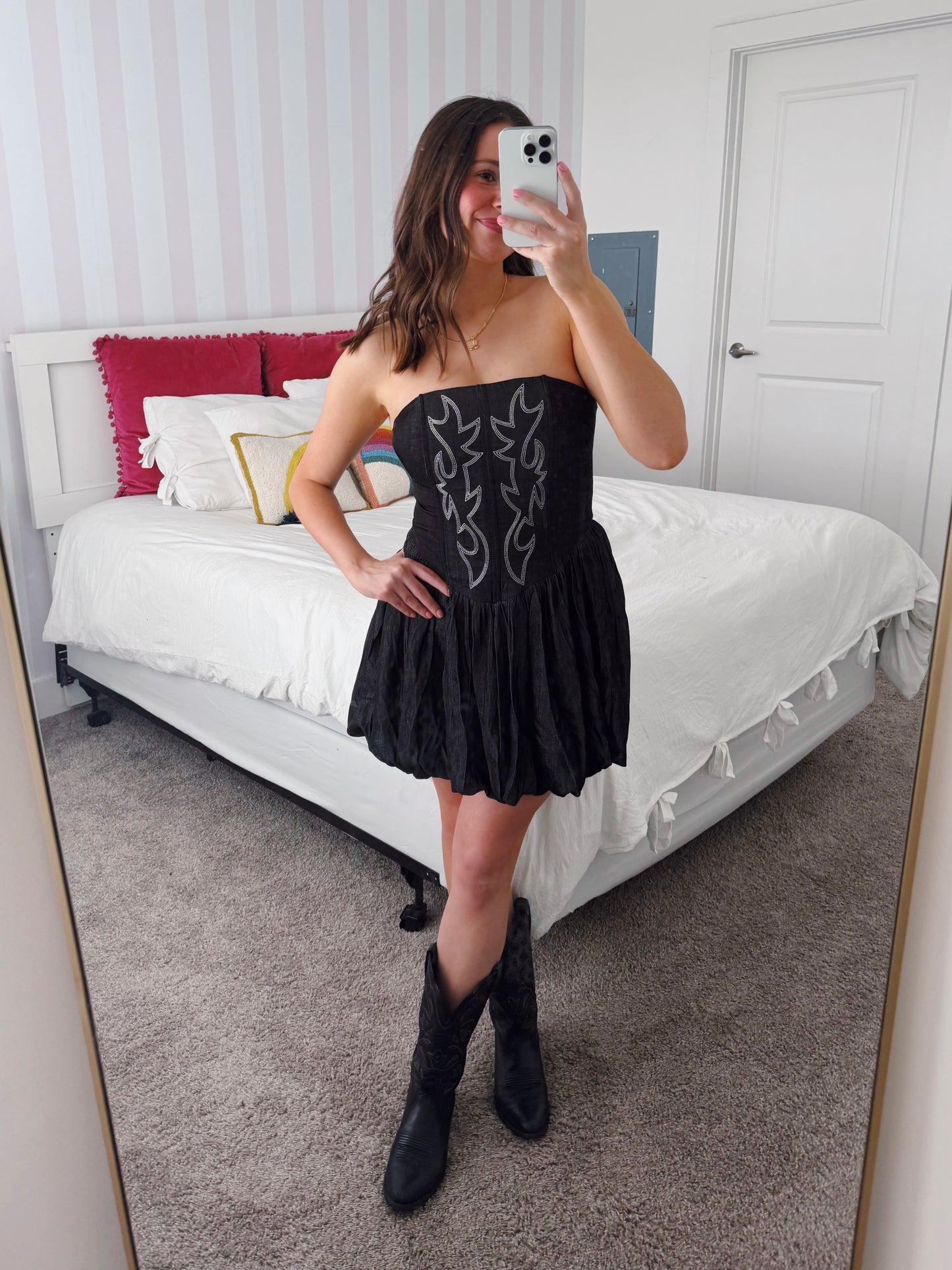 Hang Tight Honey Bubble Dress