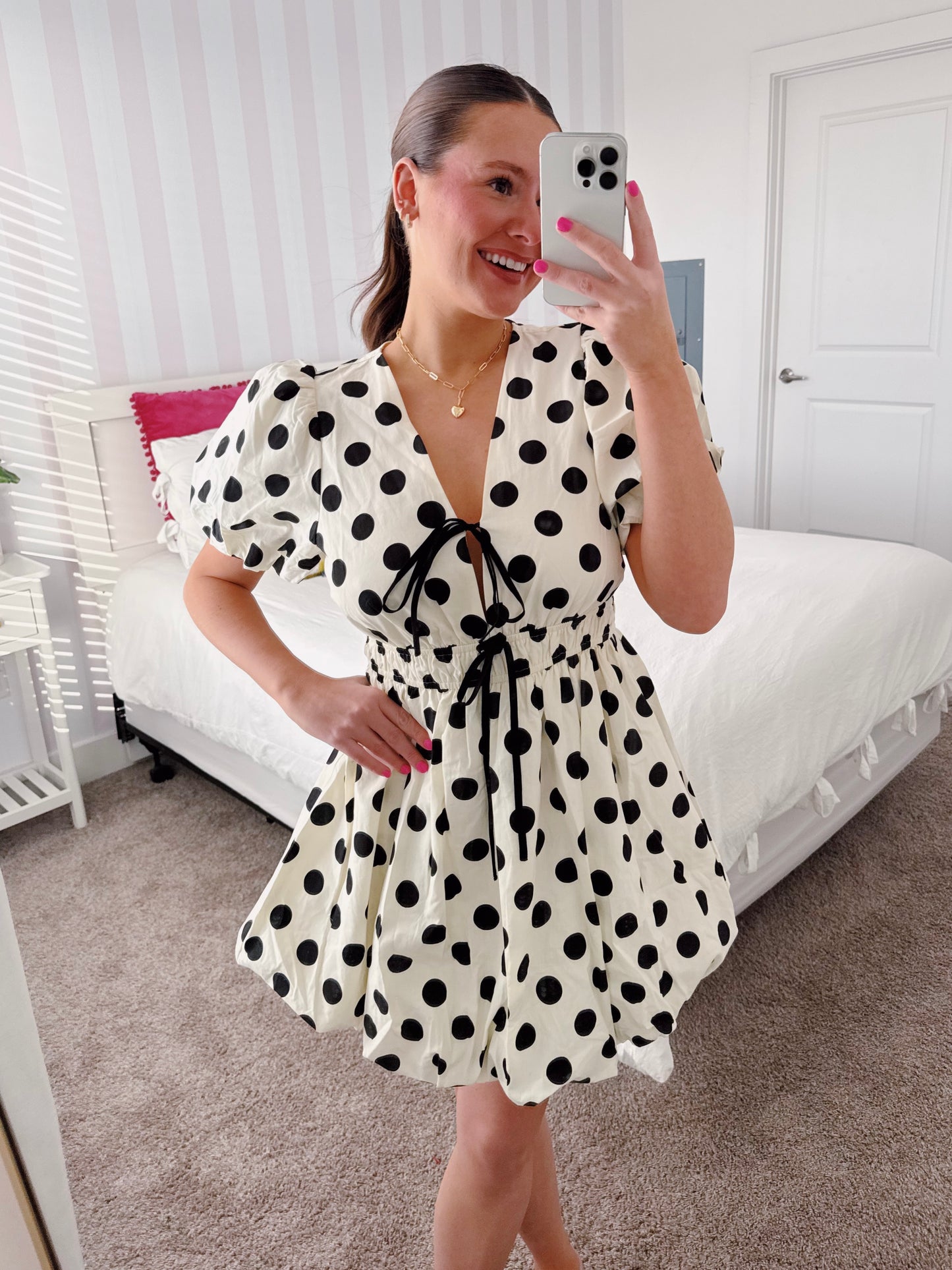 Center Stage Spotted Bubble Dress