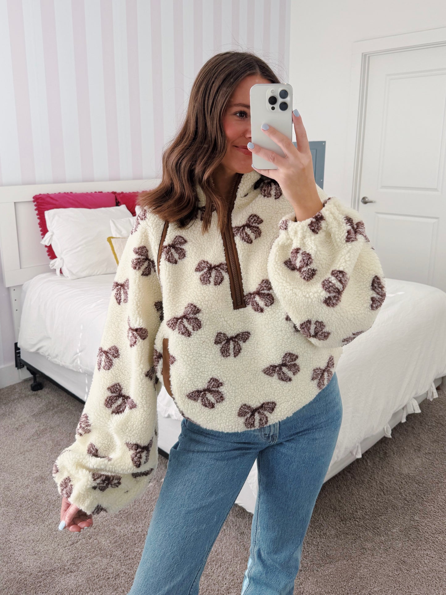 Wrapped in Warmth Fleece Henley Pullover