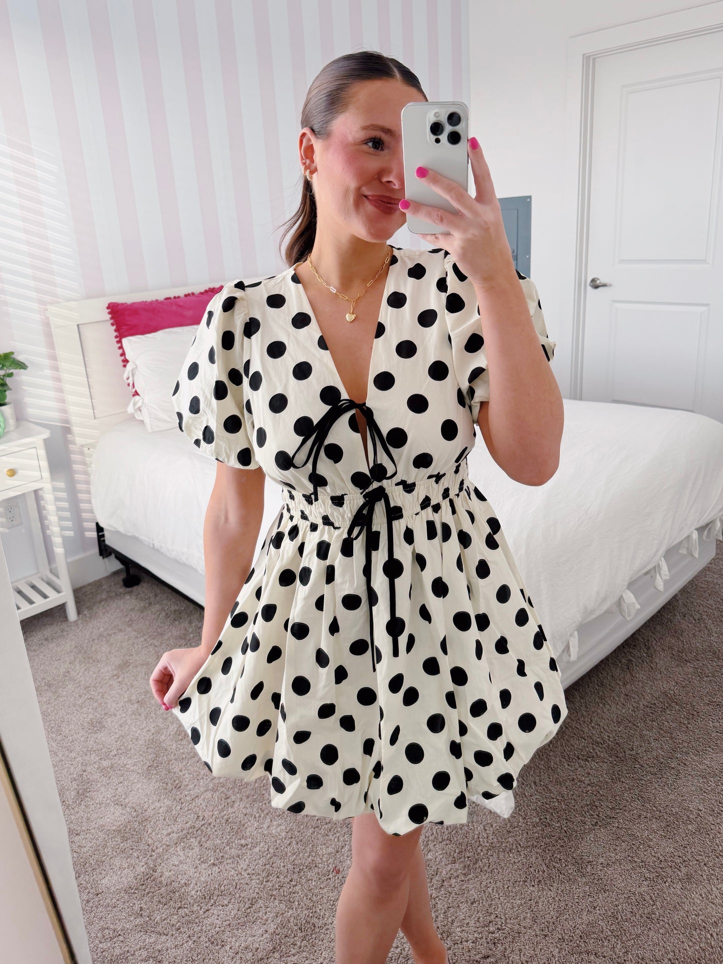 Center Stage Spotted Bubble Dress