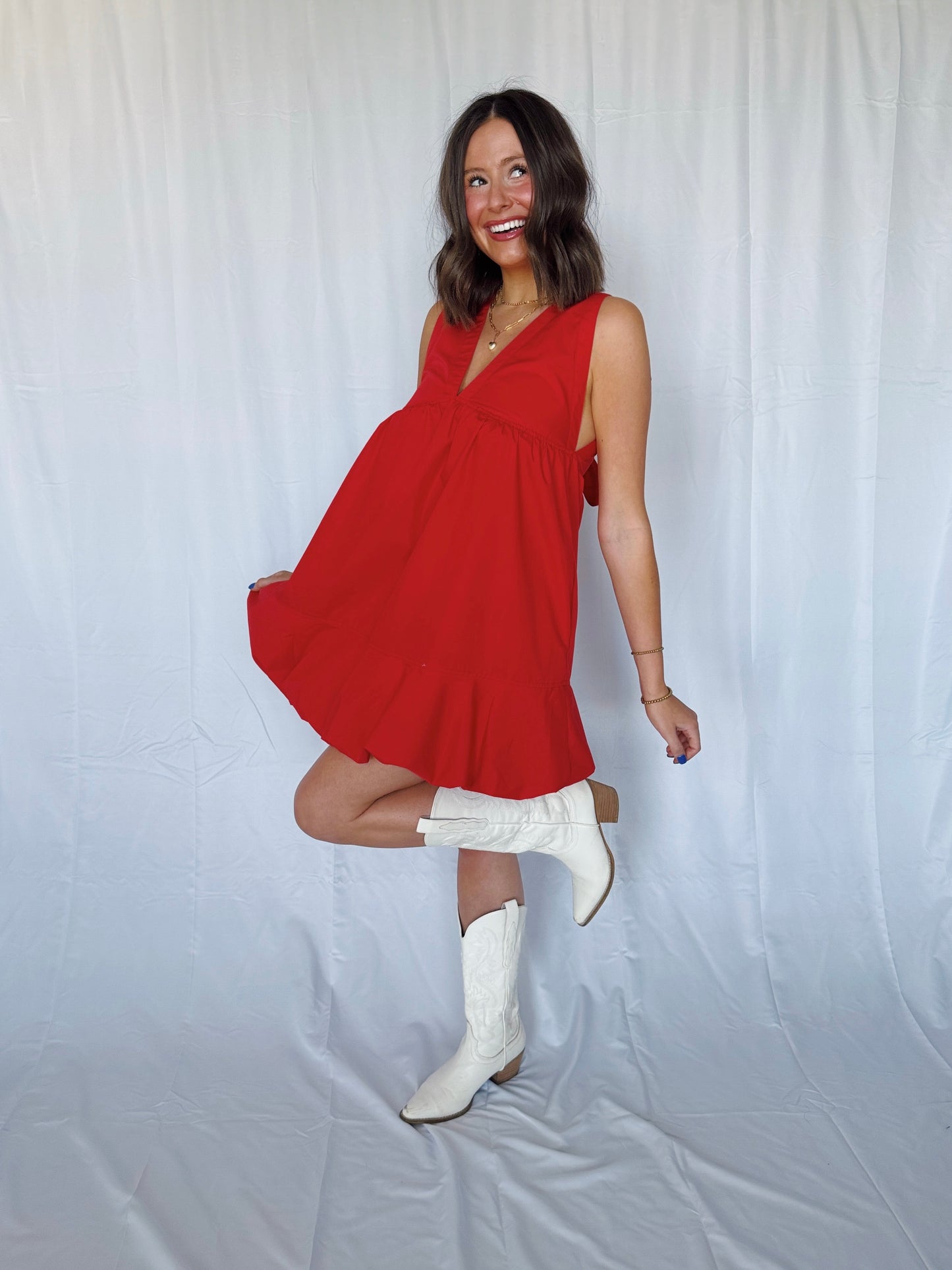Steal a Kiss Bow Back Bubble Dress