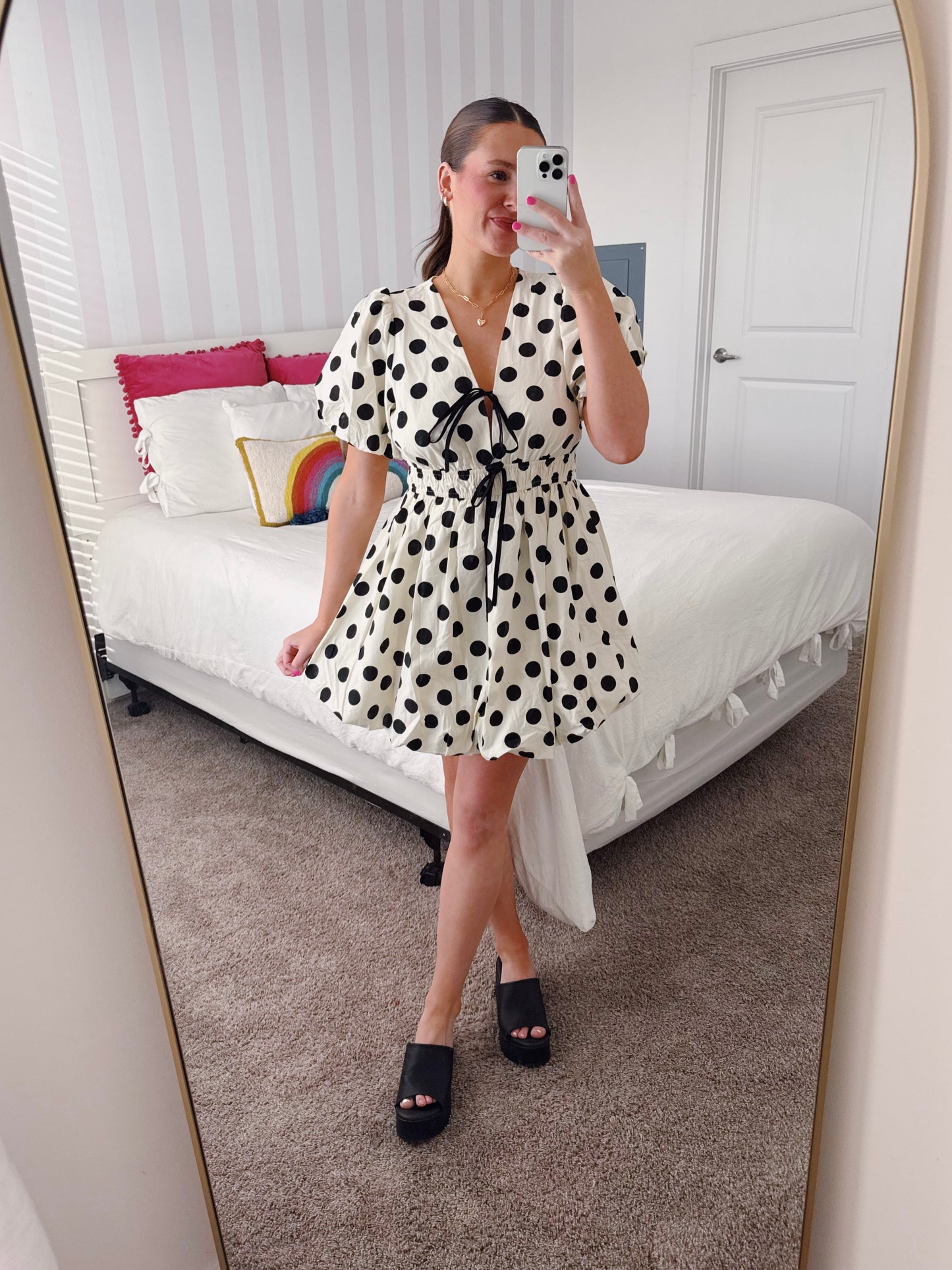 Center Stage Spotted Bubble Dress