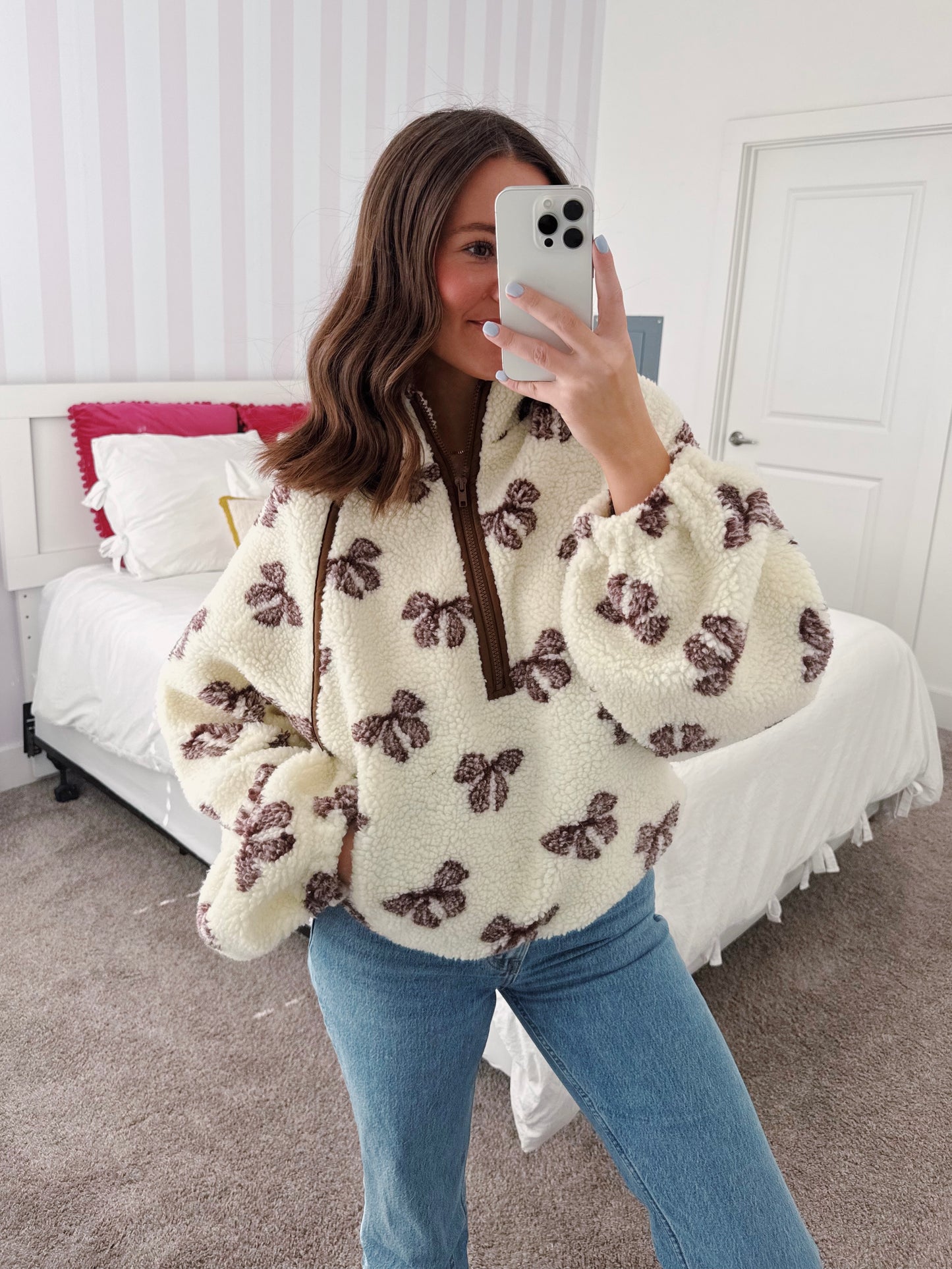 Wrapped in Warmth Fleece Henley Pullover